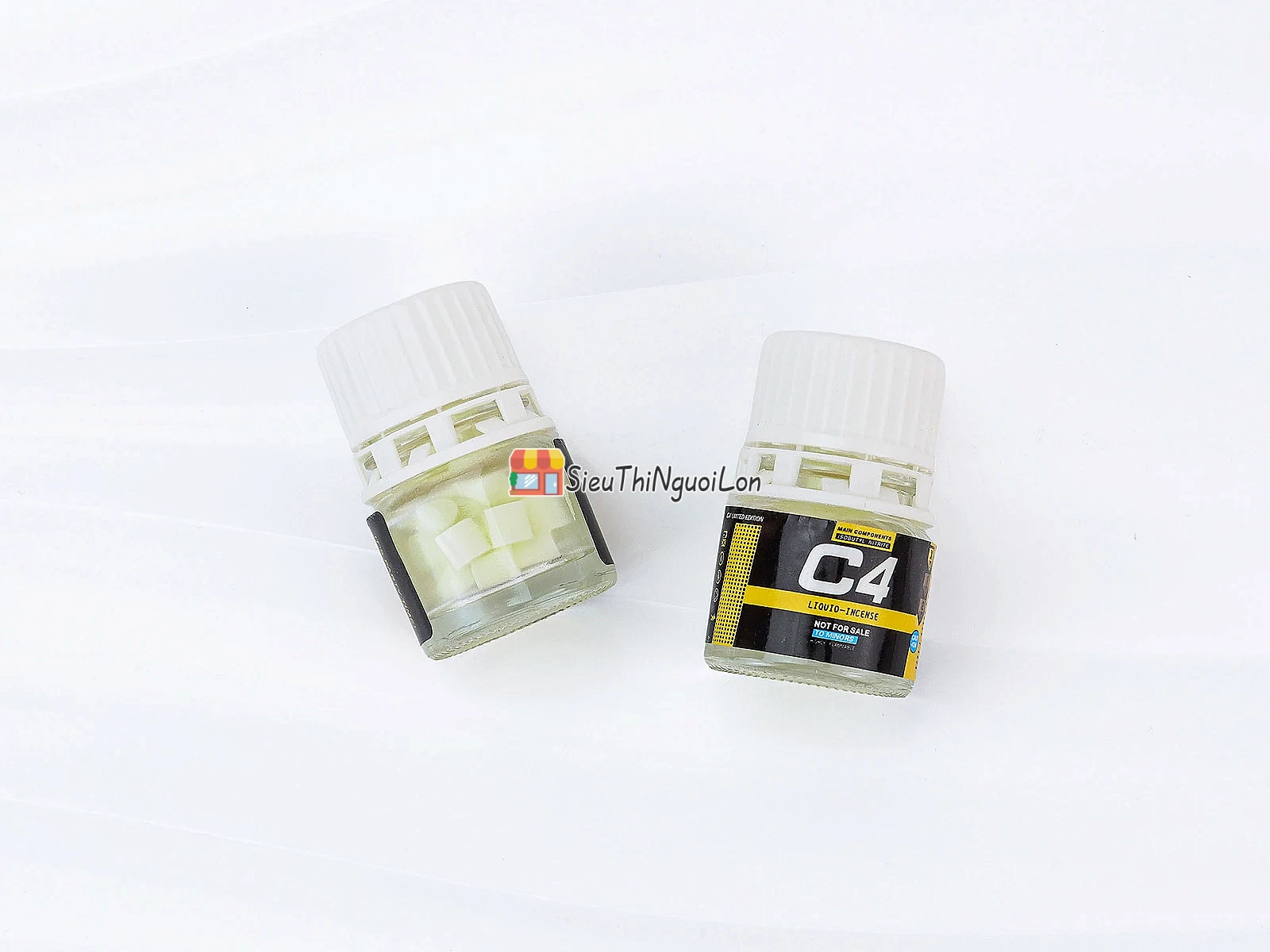 Chai hít khô C4 vàng dạng viên tiện lợi, kín mùi tăng cảm giác hưng phấn