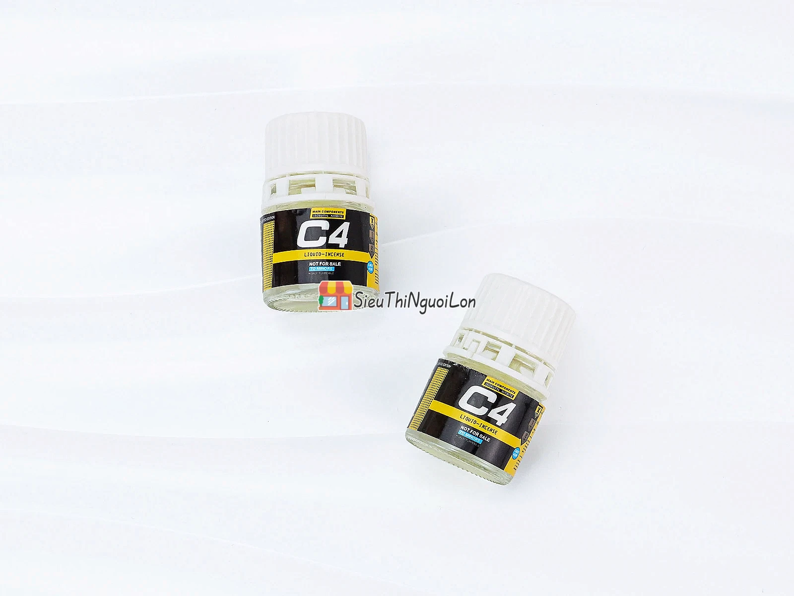 Chai hít khô C4 vàng dạng viên tiện lợi, kín mùi tăng cảm giác hưng phấn