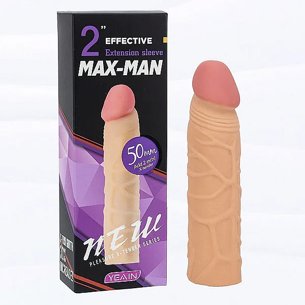Bao đôn dên Max Man tăng 5cm gân nổi – silicon co giãn