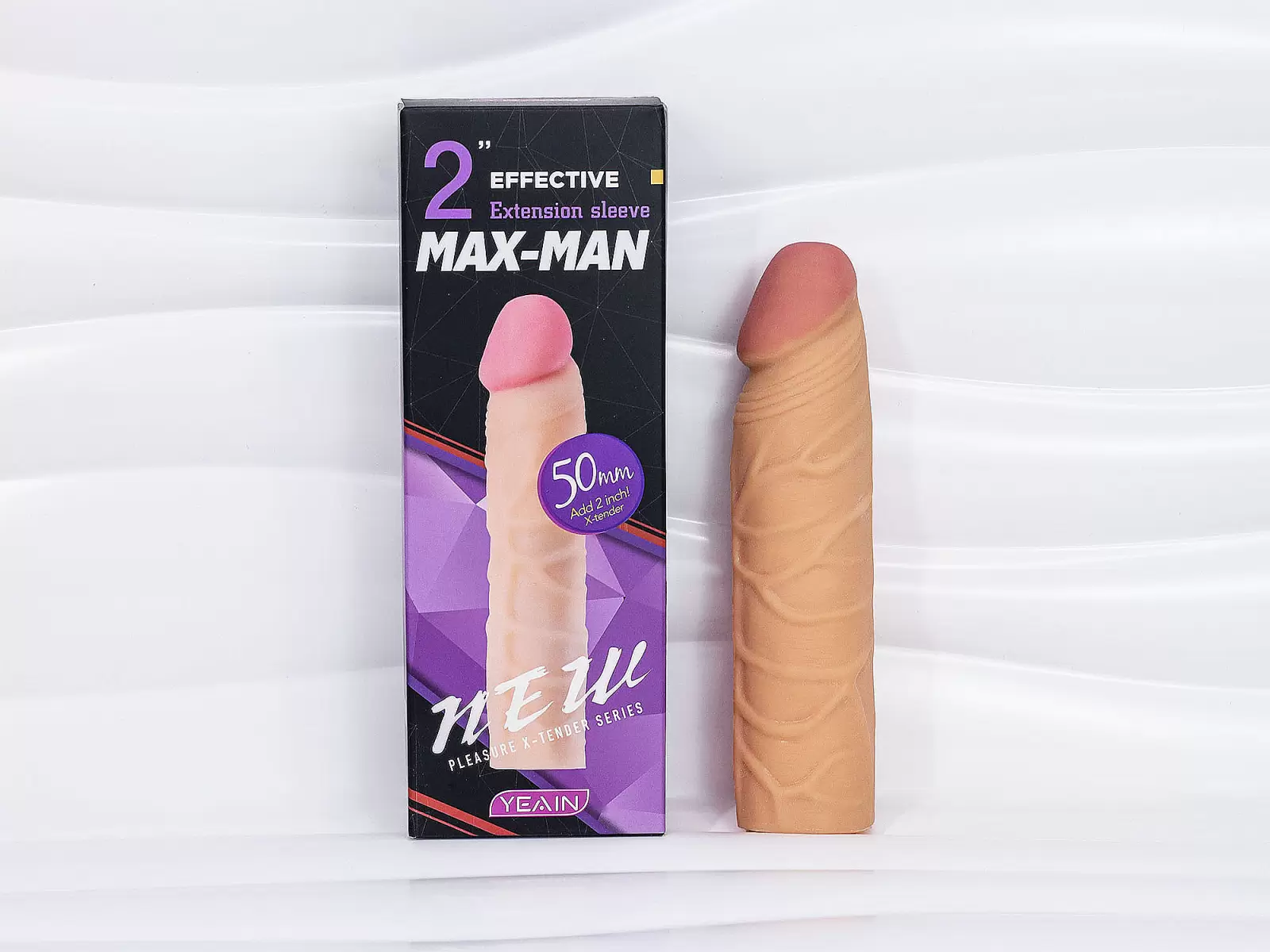 Bao đôn dên Max Man tăng 5cm gân nổi – silicon co giãn