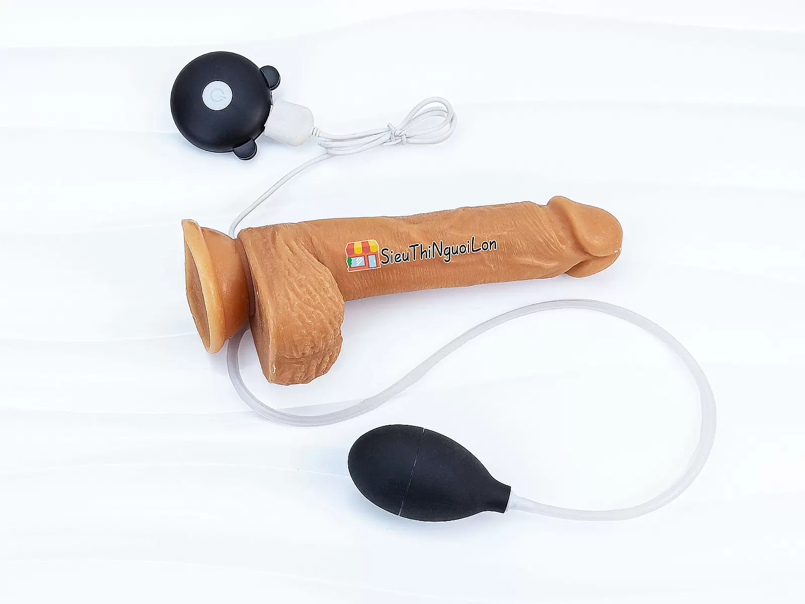 Dương vật giả có đế silicon Dildo rung xuất tinh