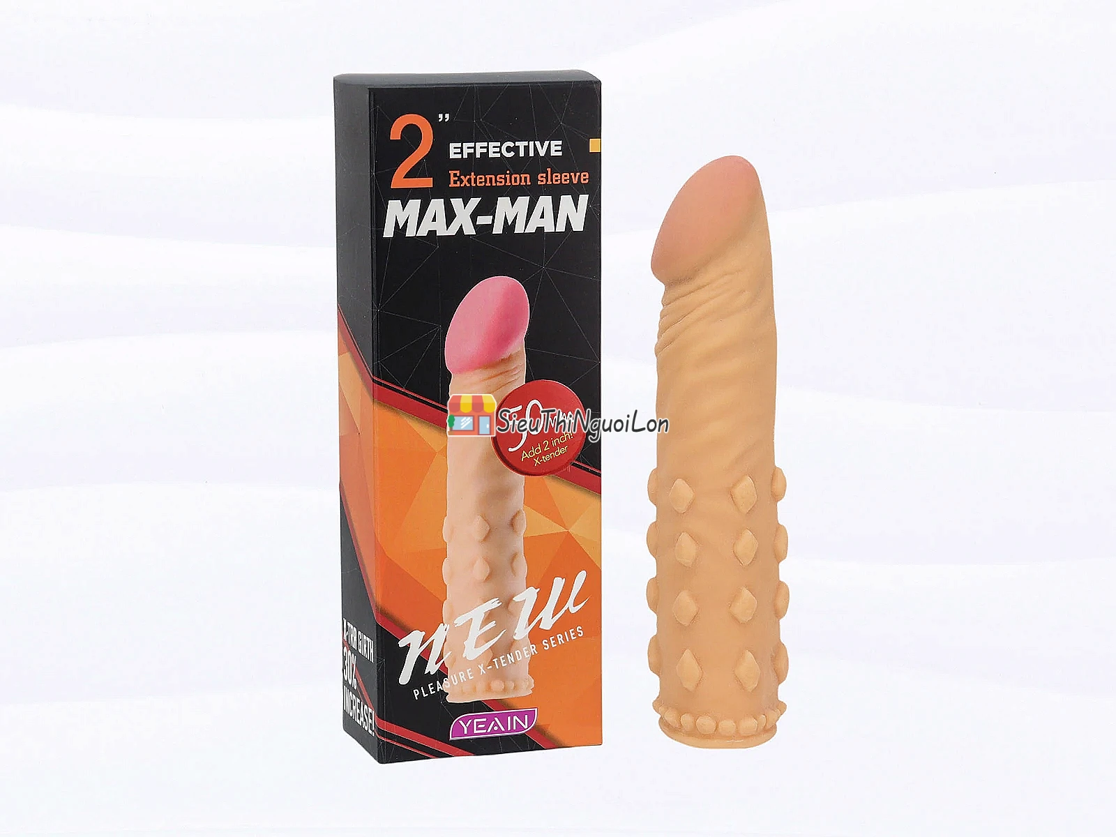 Bao đôn dên Max Man tăng 5cm – silicon gai lớn