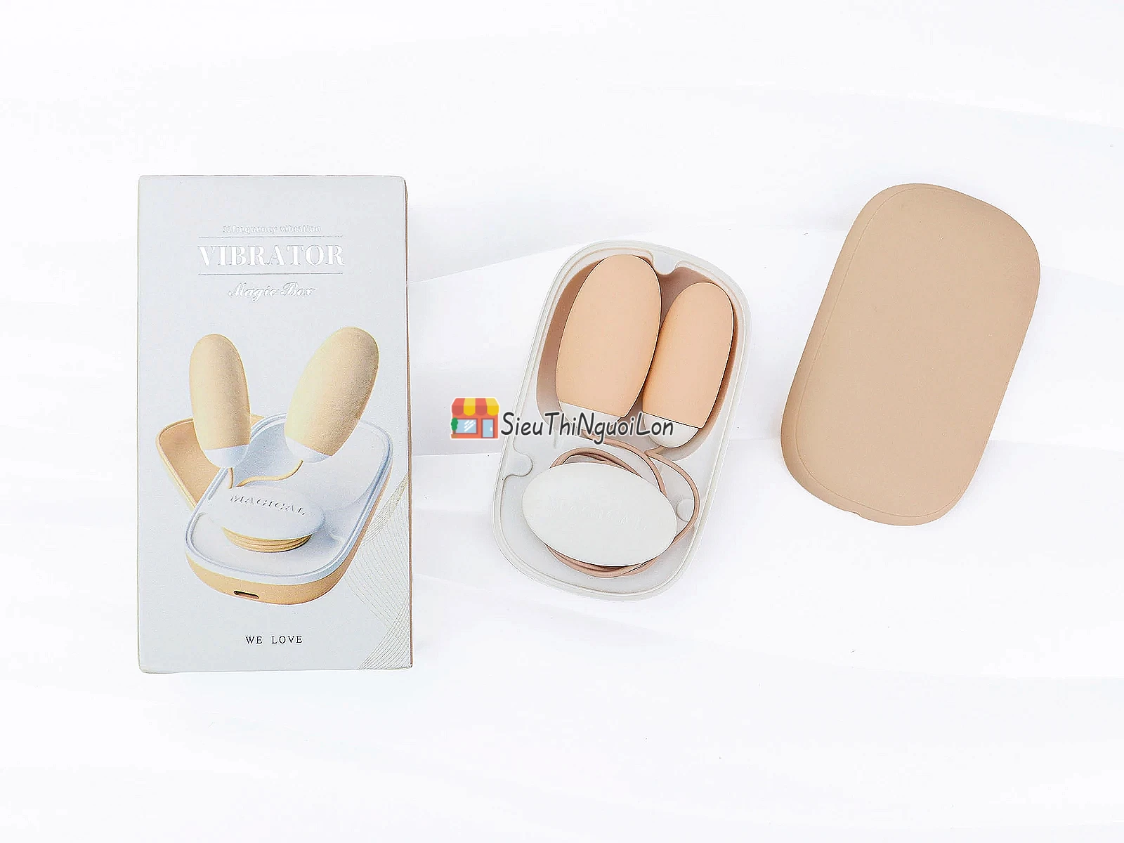 Trứng rung Vibrator Magic Box 2 đầu – silicone, pin sạc
