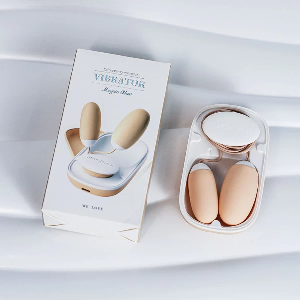 Trứng rung Magic Box 2 đầu – trứng + lưỡi liếm premium