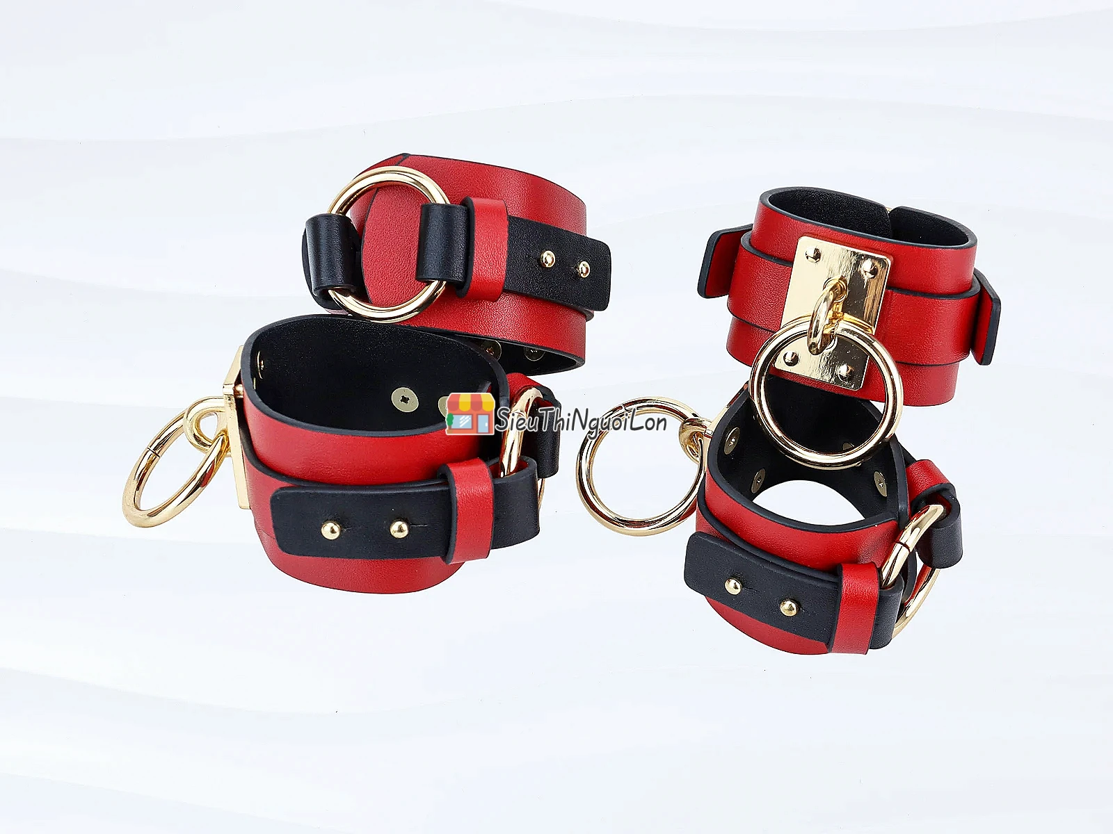 Bộ đồ chơi BDSM cao cấp 10 món – da PU, hộp đựng sang