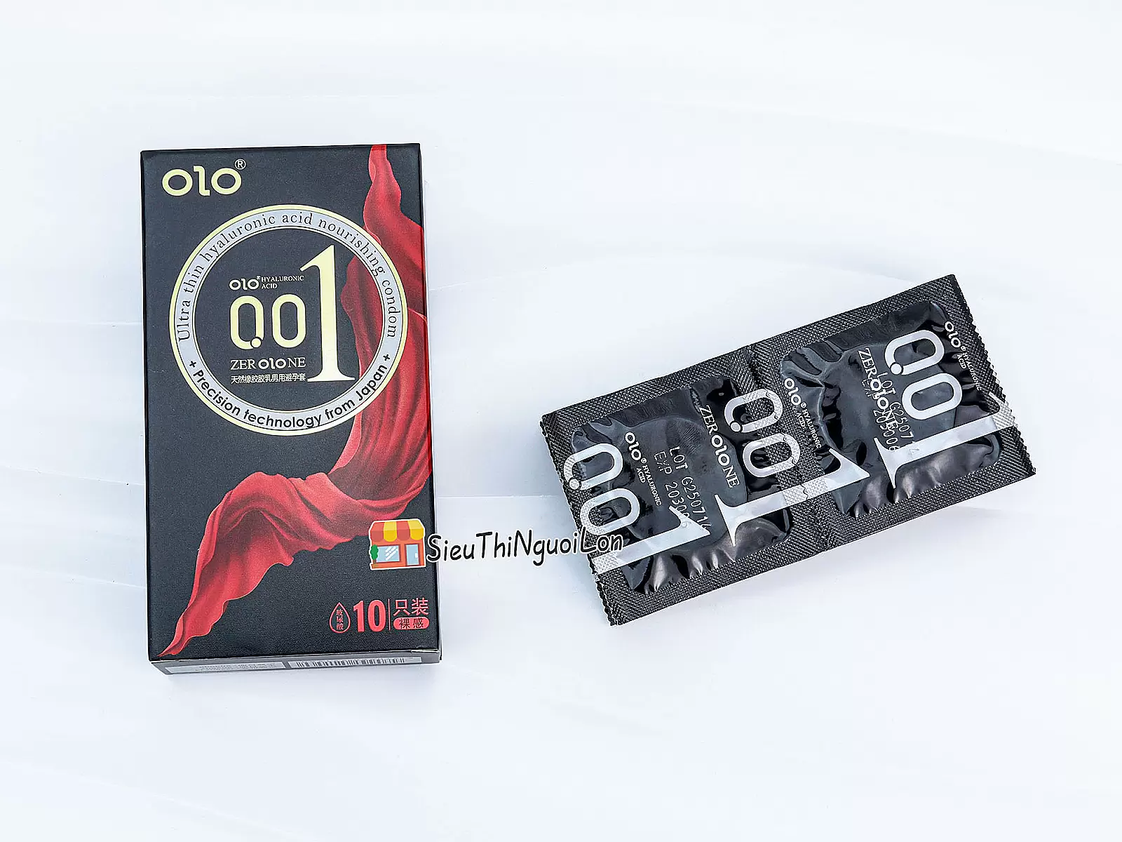 Bao cao su OLO Thin 001 Square Black