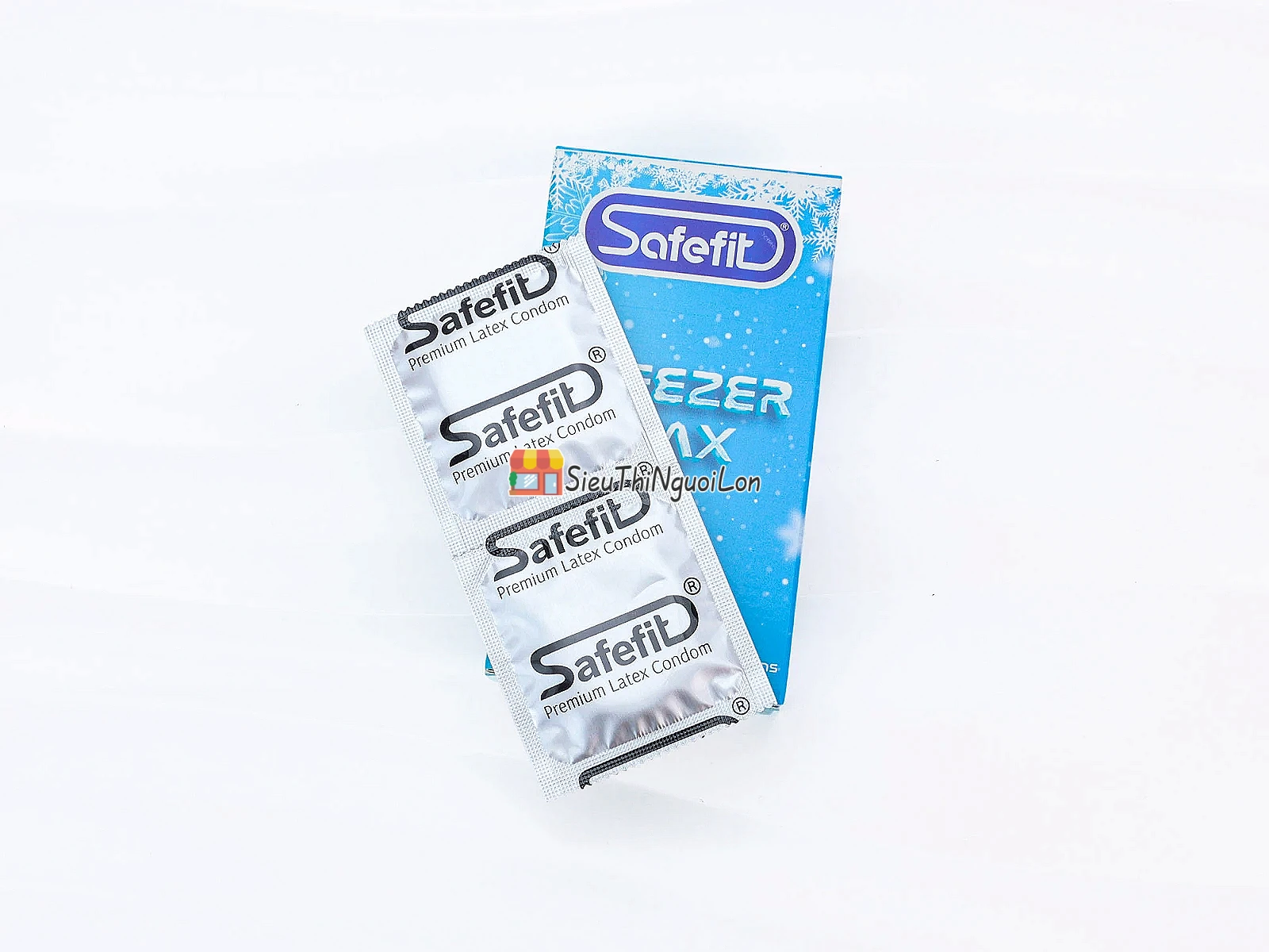 Bao cao su Safefit Freezer Max – bạc hà mát lạnh, hộp 10