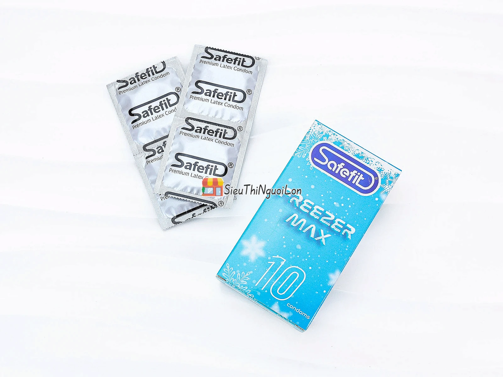 Bao cao su Safefit Freezer Max – bạc hà mát lạnh, hộp 10