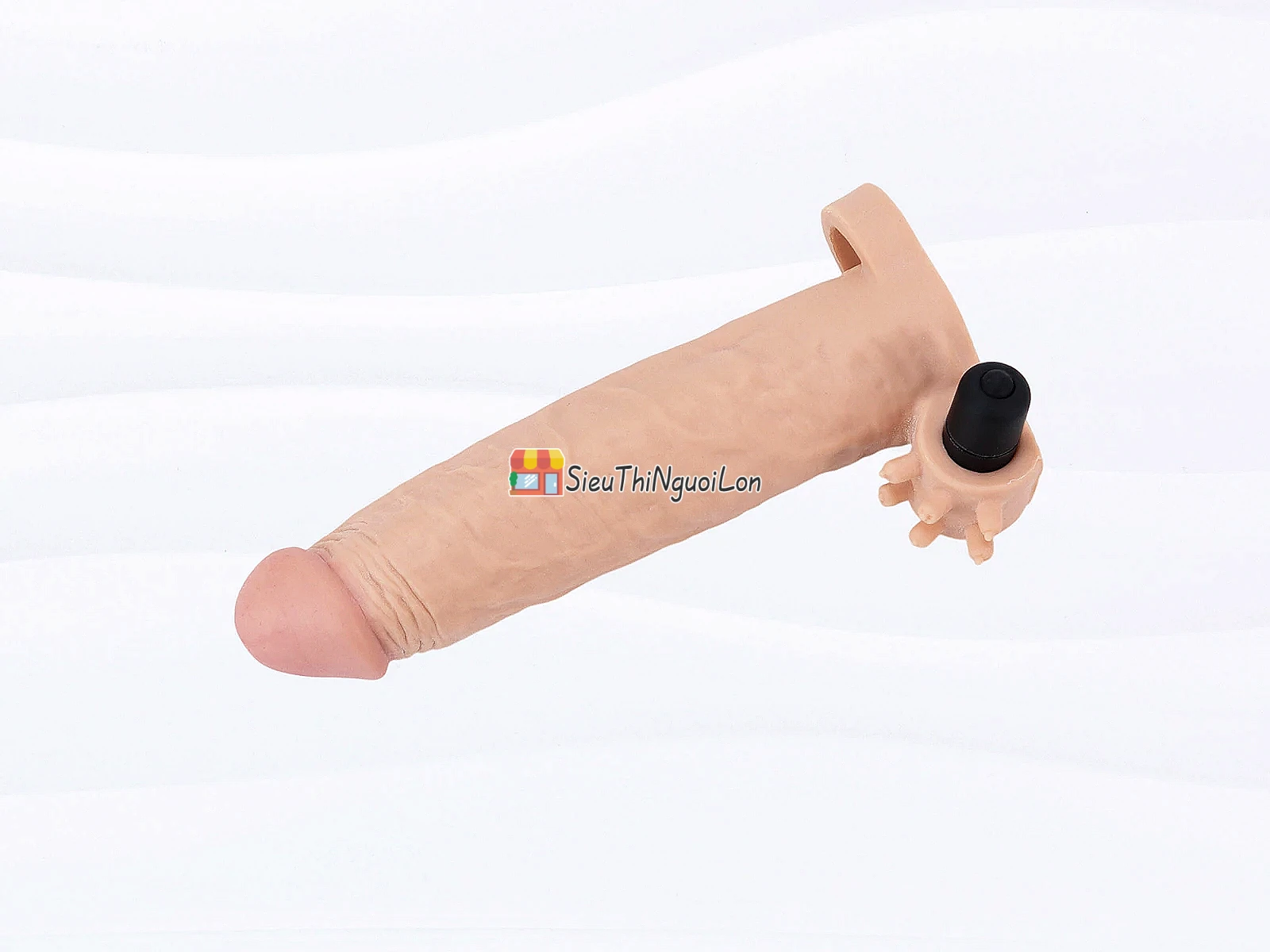 Bao cao su đôn dên Pleasure X-Tender có quai đeo rung gốc