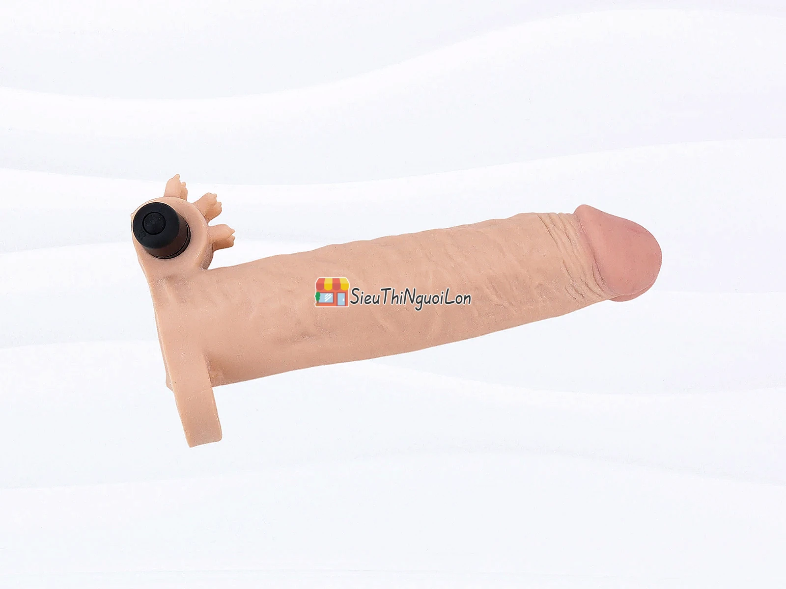 Bao cao su đôn dên Pleasure X-Tender có quai đeo rung gốc