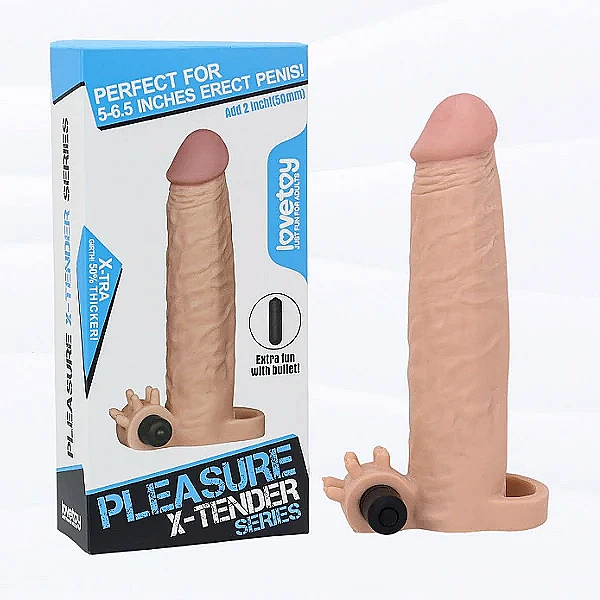 Bao đôn dên Pleasure X-Tender có quai đeo – silicon gai