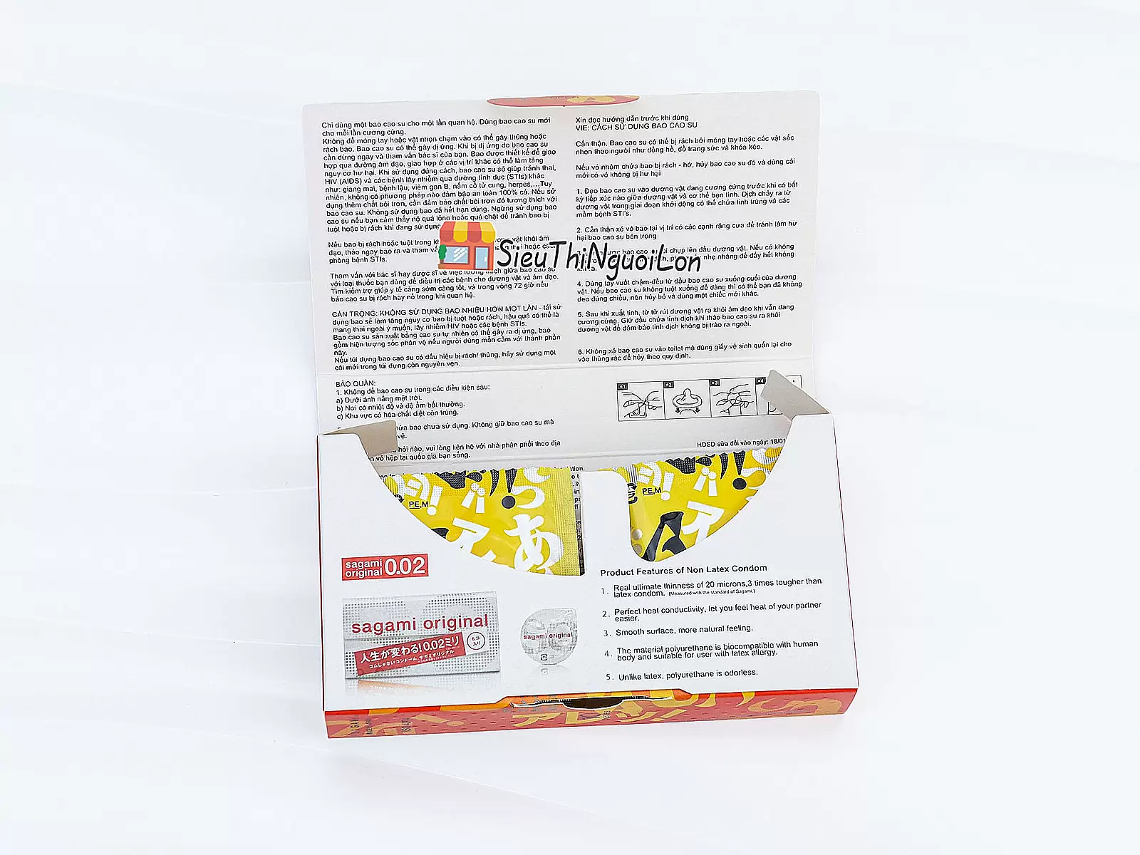 Bao cao su có gai Nhật Bản Sagami Xtreme ARE Siêu Mỏng 10 bao