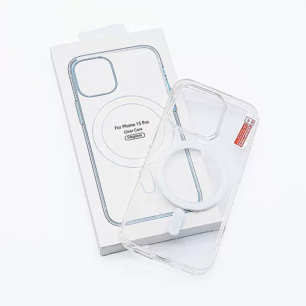 Ốp lưng Clear Case MagSafe iPhone 15 Pro Max – trong suốt