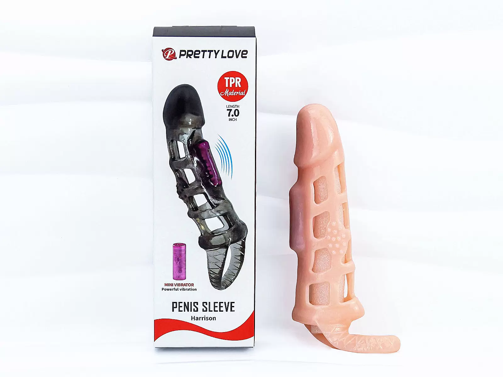 Bao cao su donzen lưới Pretty Love có quai đeo thân rung