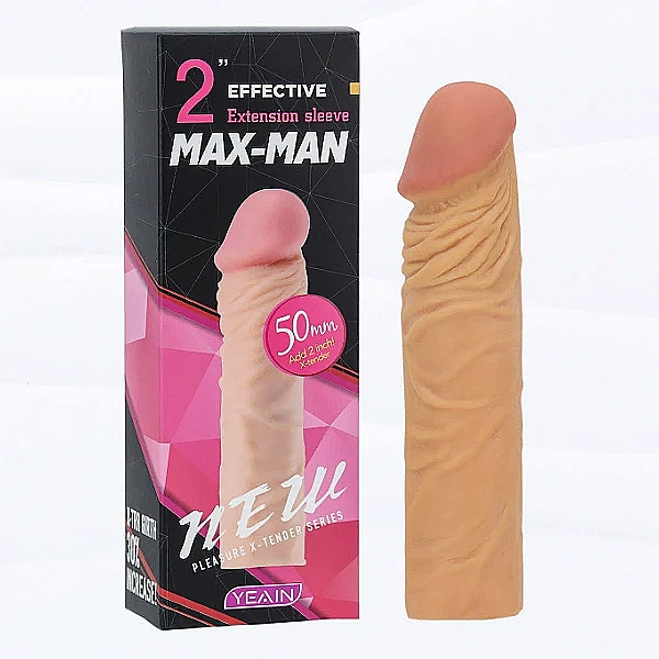 Bao đôn dên Max Man tăng 50mm gân – silicon co giãn