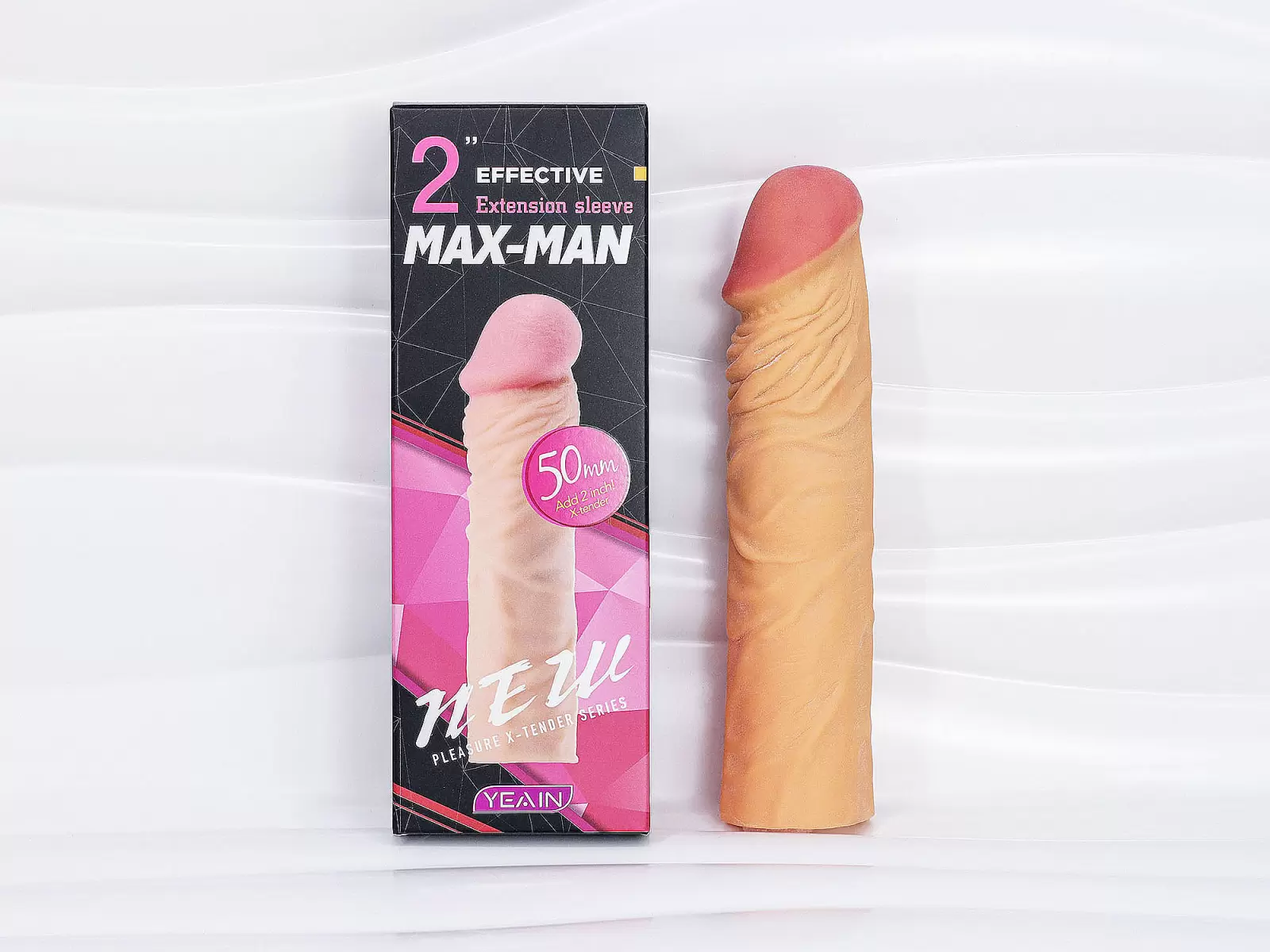 Bao đôn dên Max Man tăng 50mm gân – silicon co giãn
