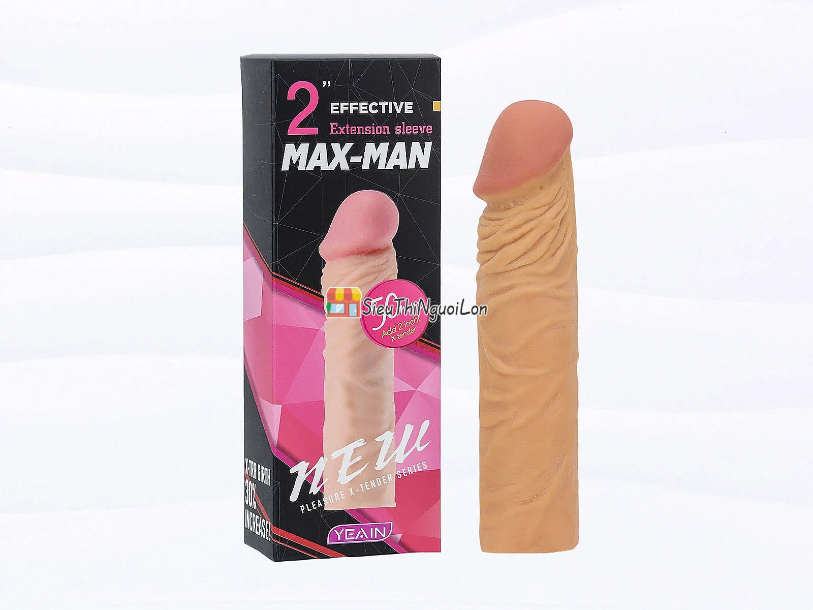 Bao đôn dên Max Man tăng 50mm gân – silicon co giãn