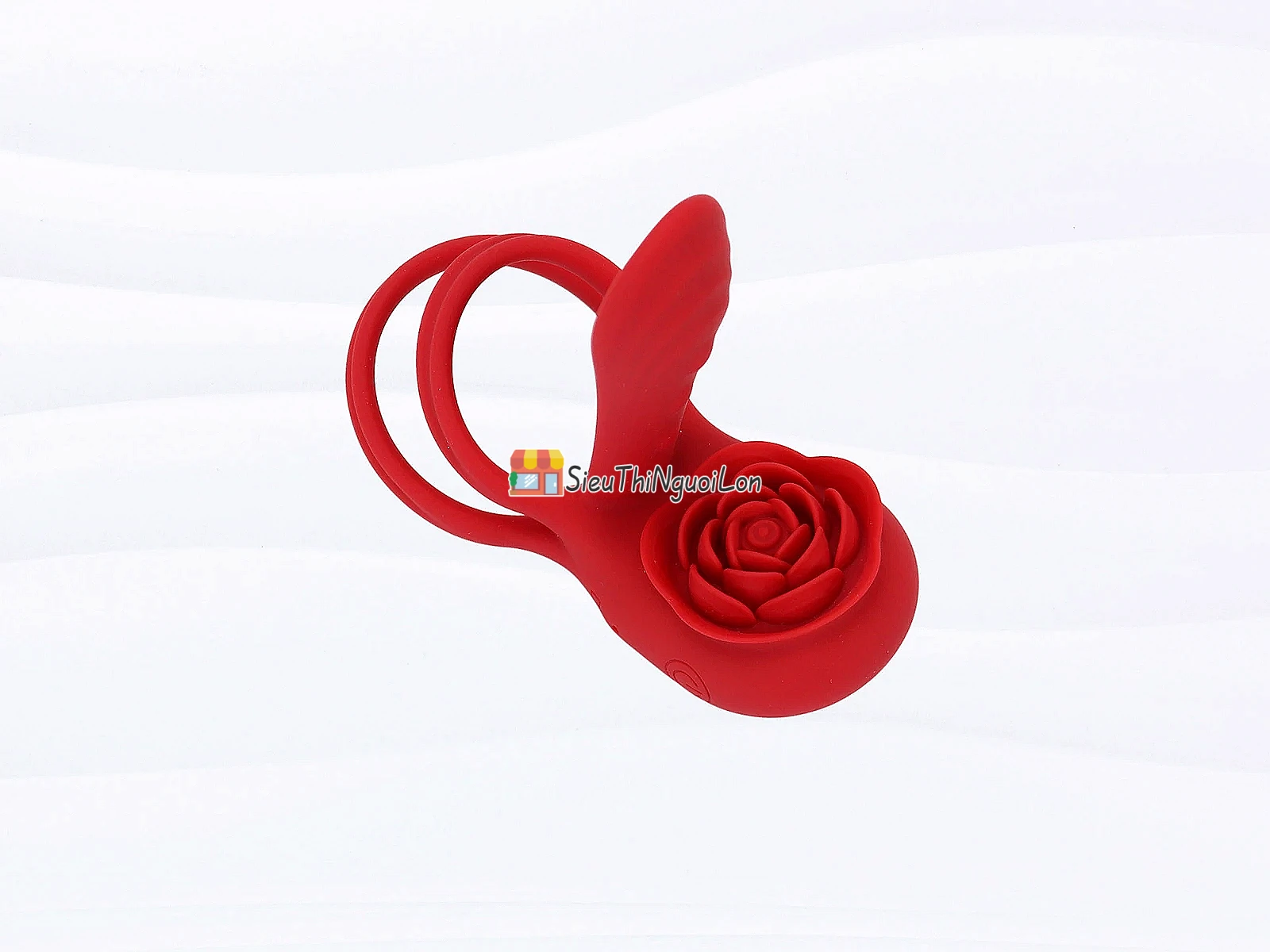 Vòng đeo dương vật Love hoa hồng có điều khiển