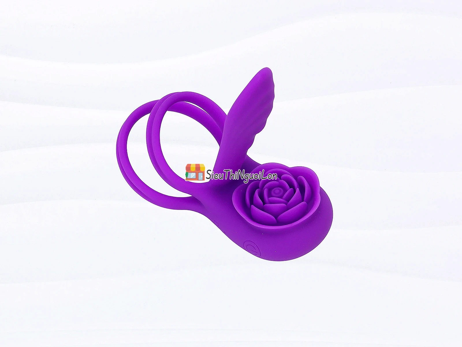 Vòng đeo dương vật Love hoa hồng có điều khiển