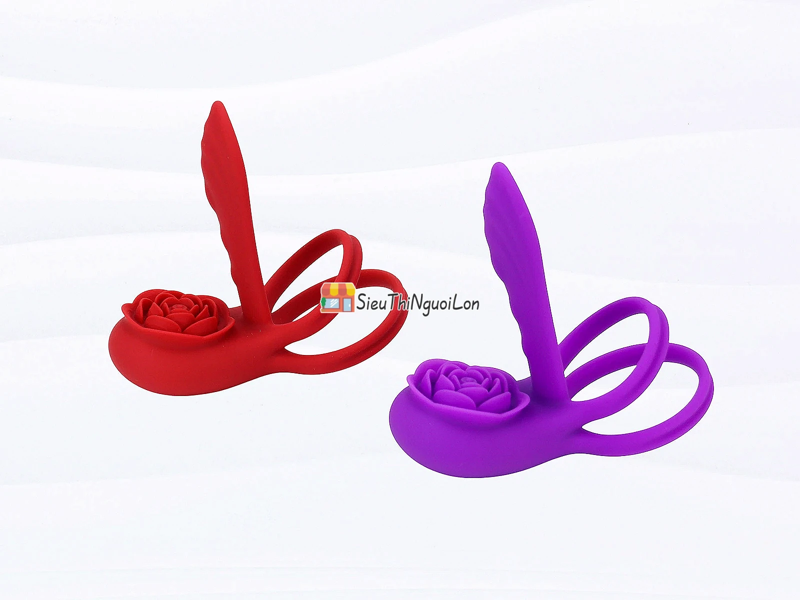 Vòng đeo dương vật Love hoa hồng có điều khiển