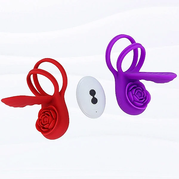 Nhẫn rung Love hoa hồng – remote đeo dương vật