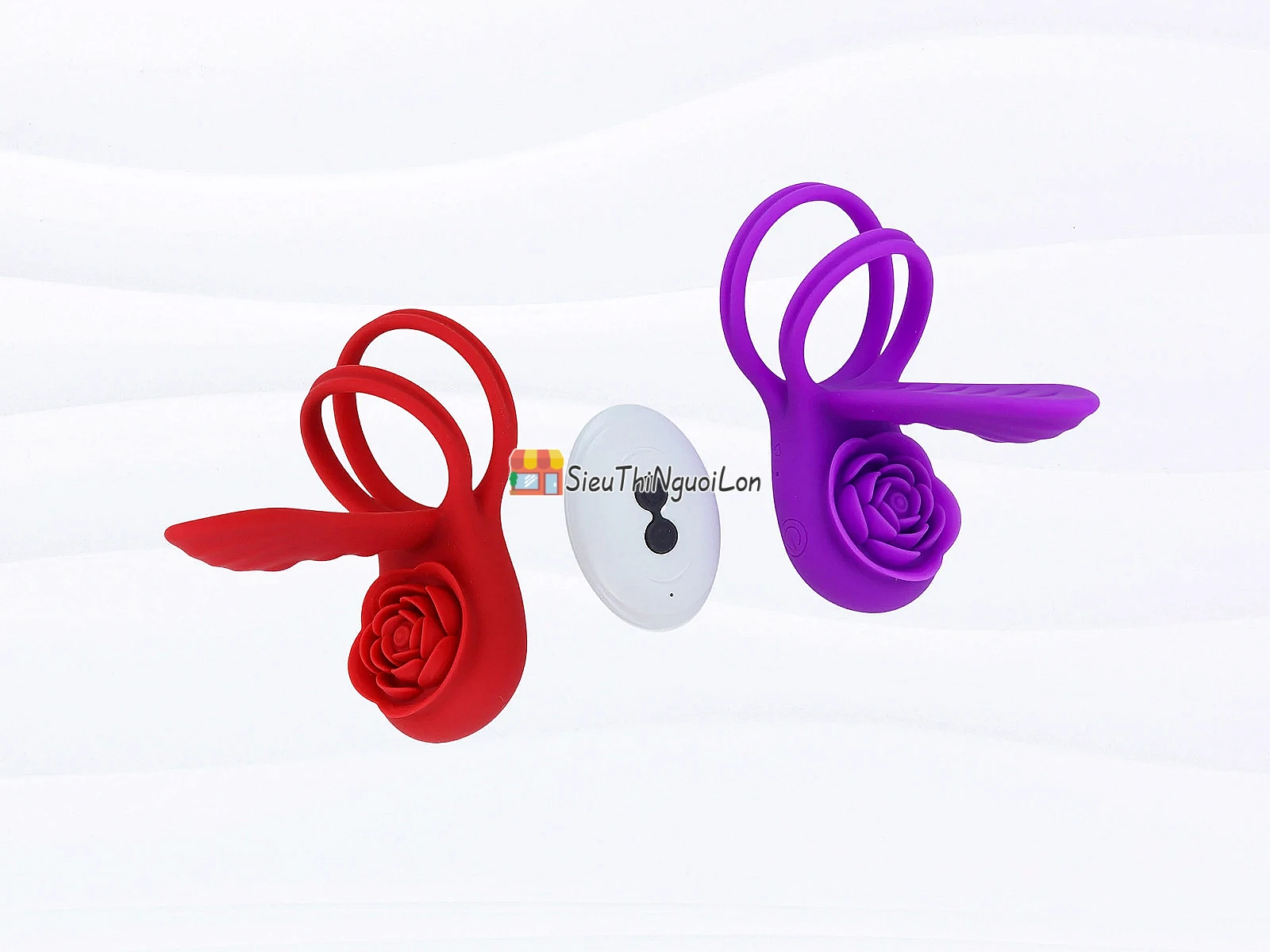 Nhẫn rung Love hoa hồng – remote đeo dương vật