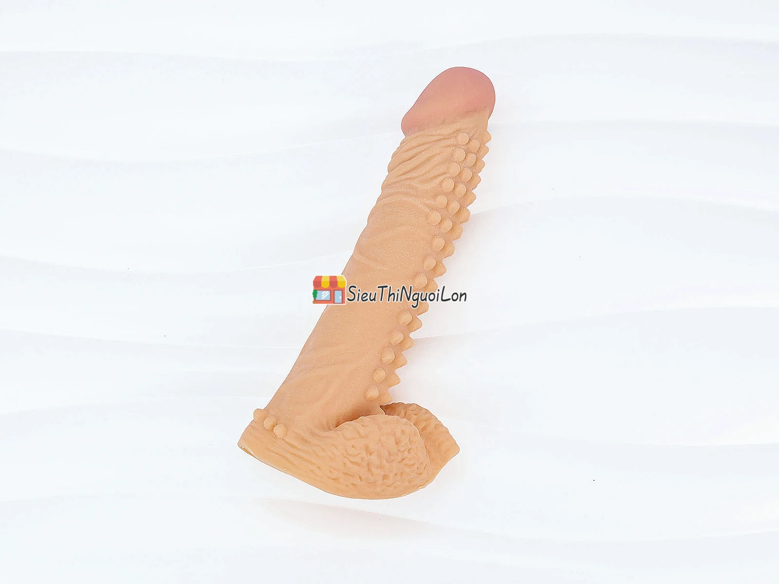 Bao đôn dên Huan Ai Penis Sleeve Max Man – tăng 5cm, TPE mềm