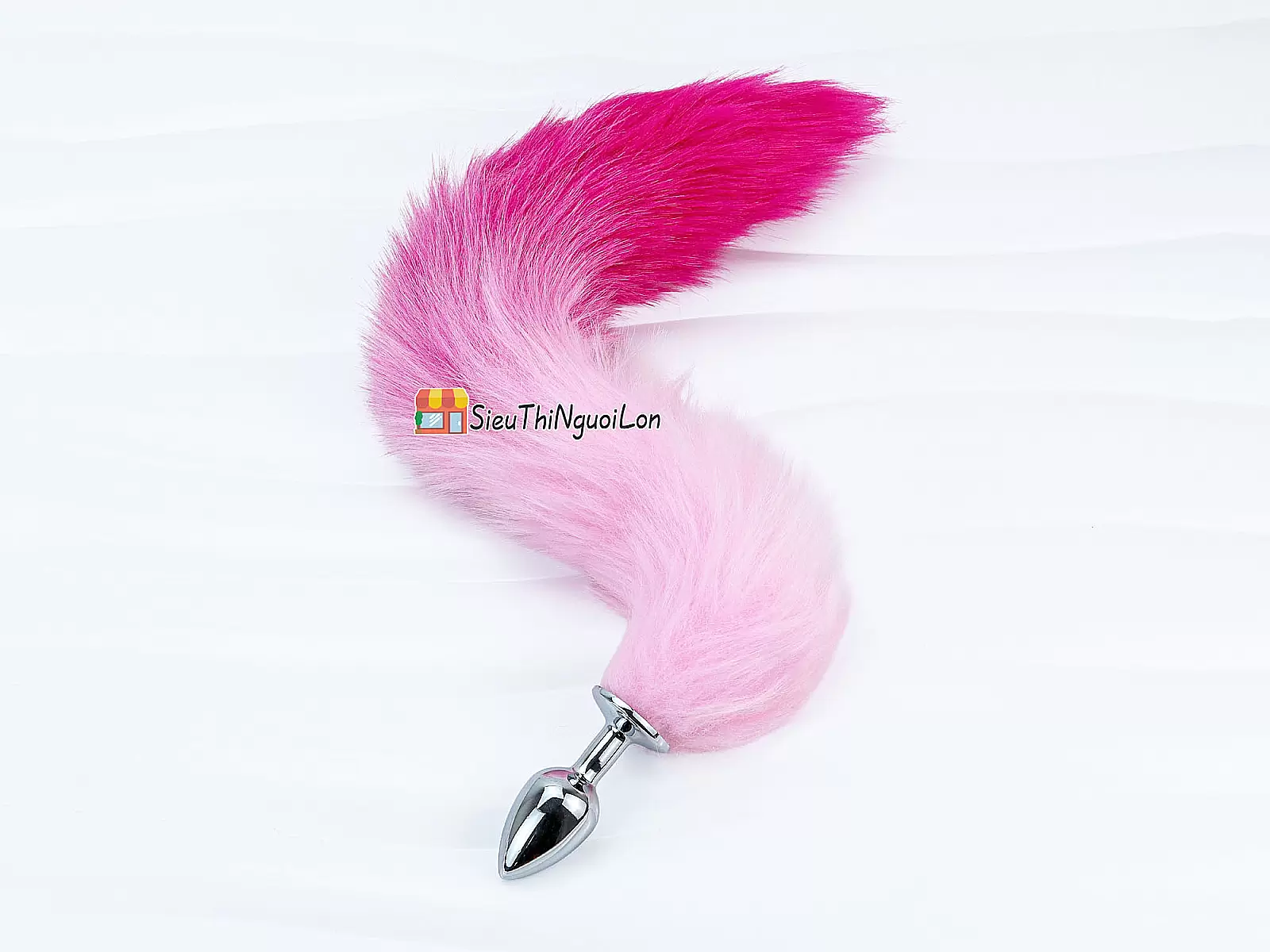 Dụng cụ kích thích inox hậu môn đuôi chồn hồng