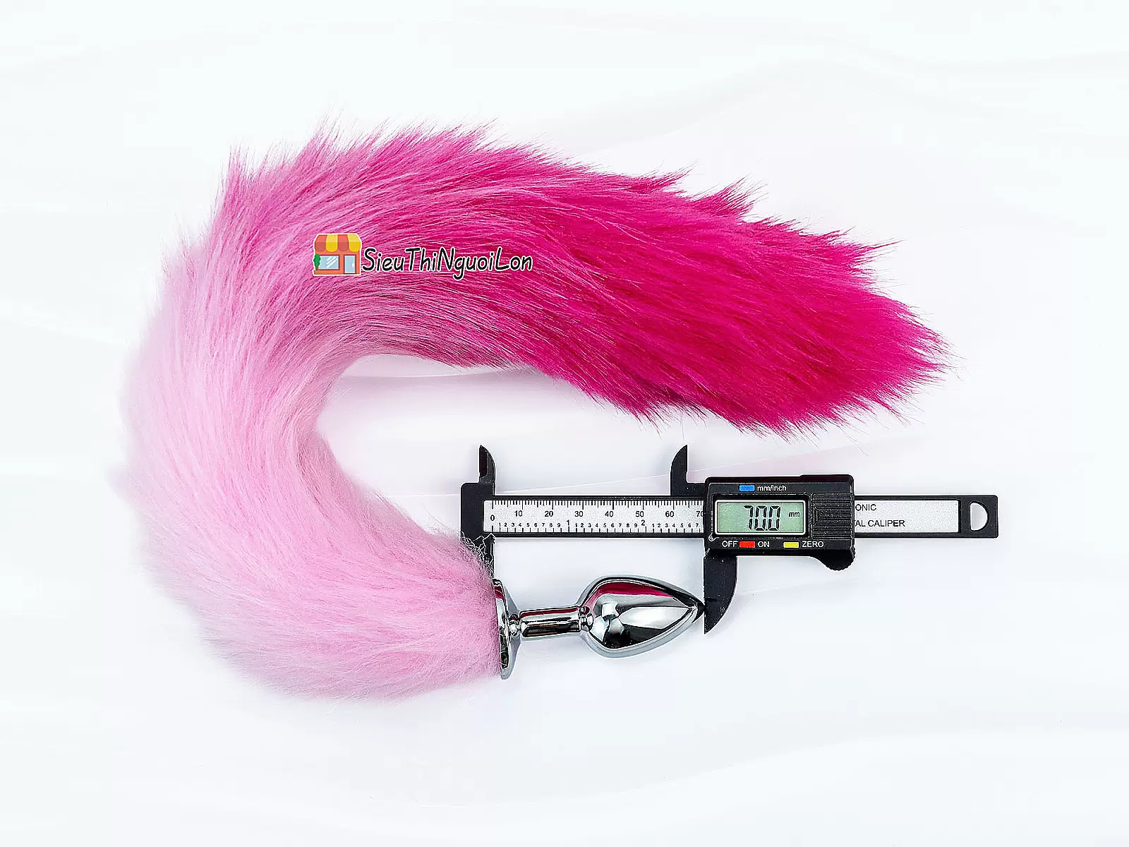 Dụng cụ kích thích inox hậu môn đuôi chồn hồng