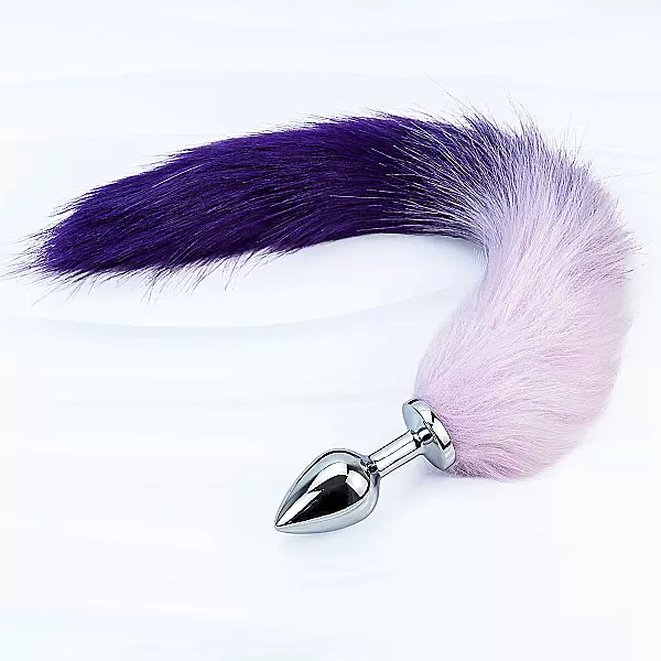 Đồ chơi kích hậu đuôi chồn tím inox loại tốt