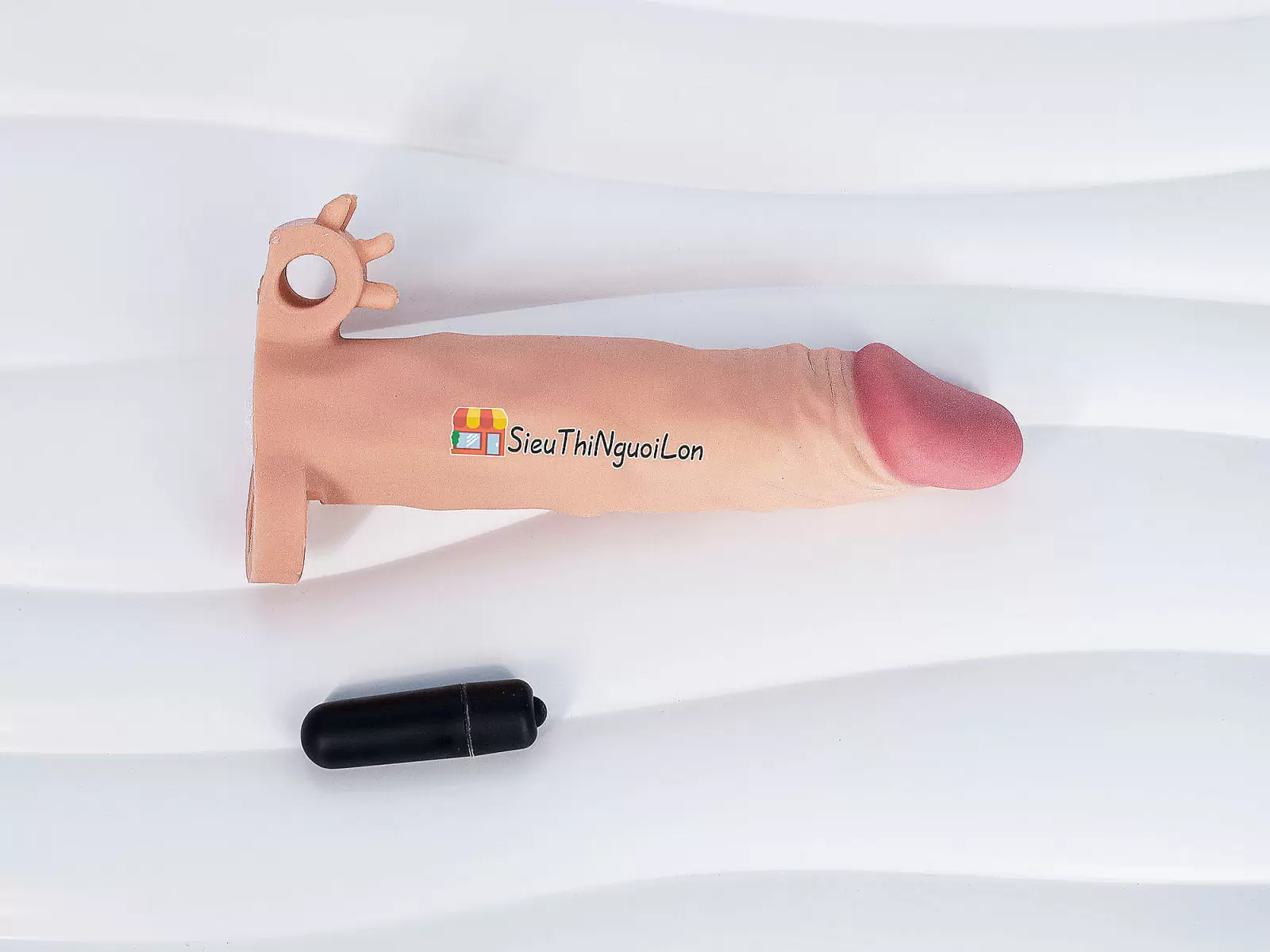 Bao cao su đôn dên có quai đeo Lovetoy X-Tender rung gốc