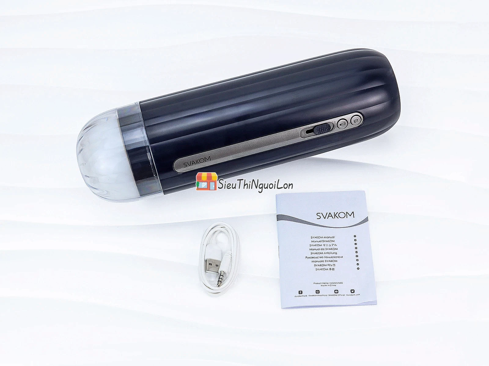 Âm Đạo Giả Svakom Hannes NEO Rung Thụt – Mút – Ấm Nóng Cao Cấp