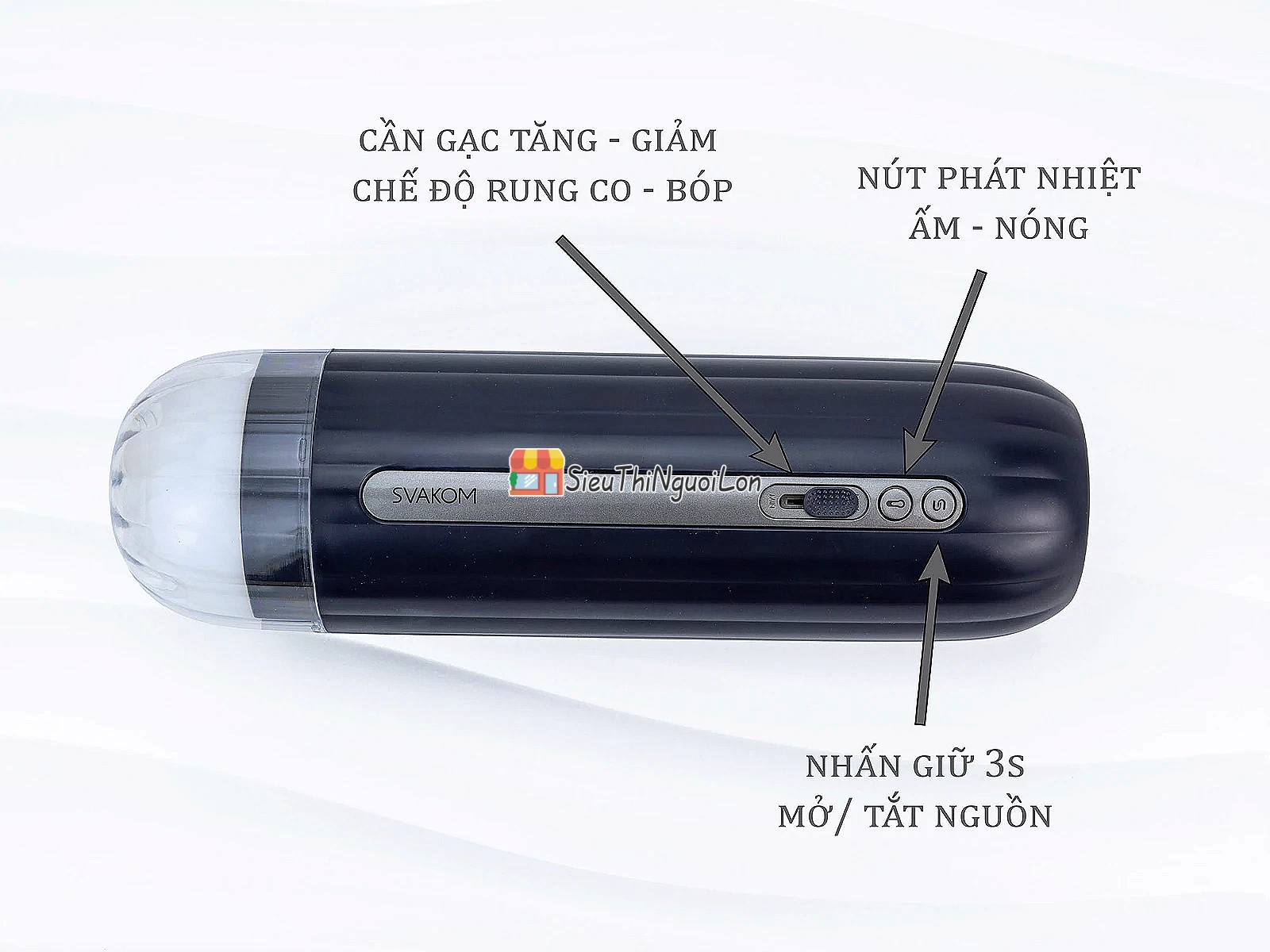 Âm Đạo Giả Svakom Hannes NEO Rung Thụt – Mút – Ấm Nóng Cao Cấp
