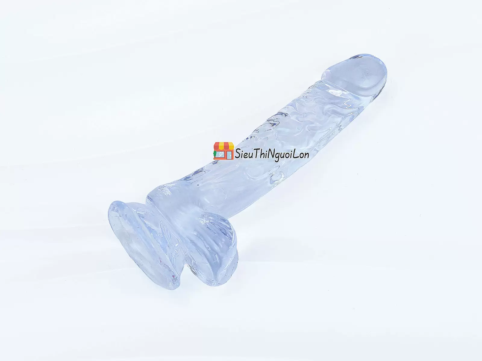 Dương vật giả có đế trong suốt không rung