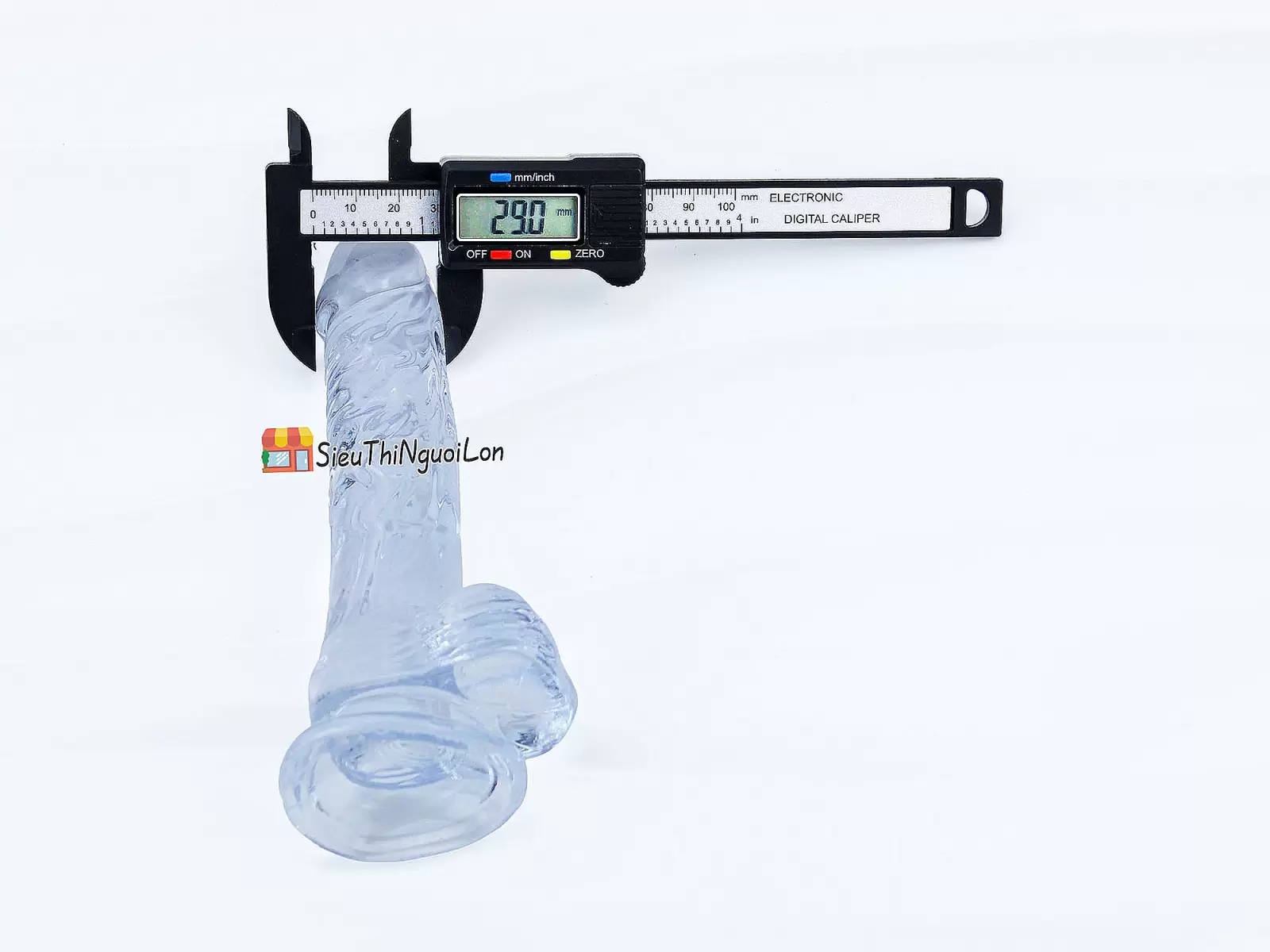 Dương vật giả có đế trong suốt không rung