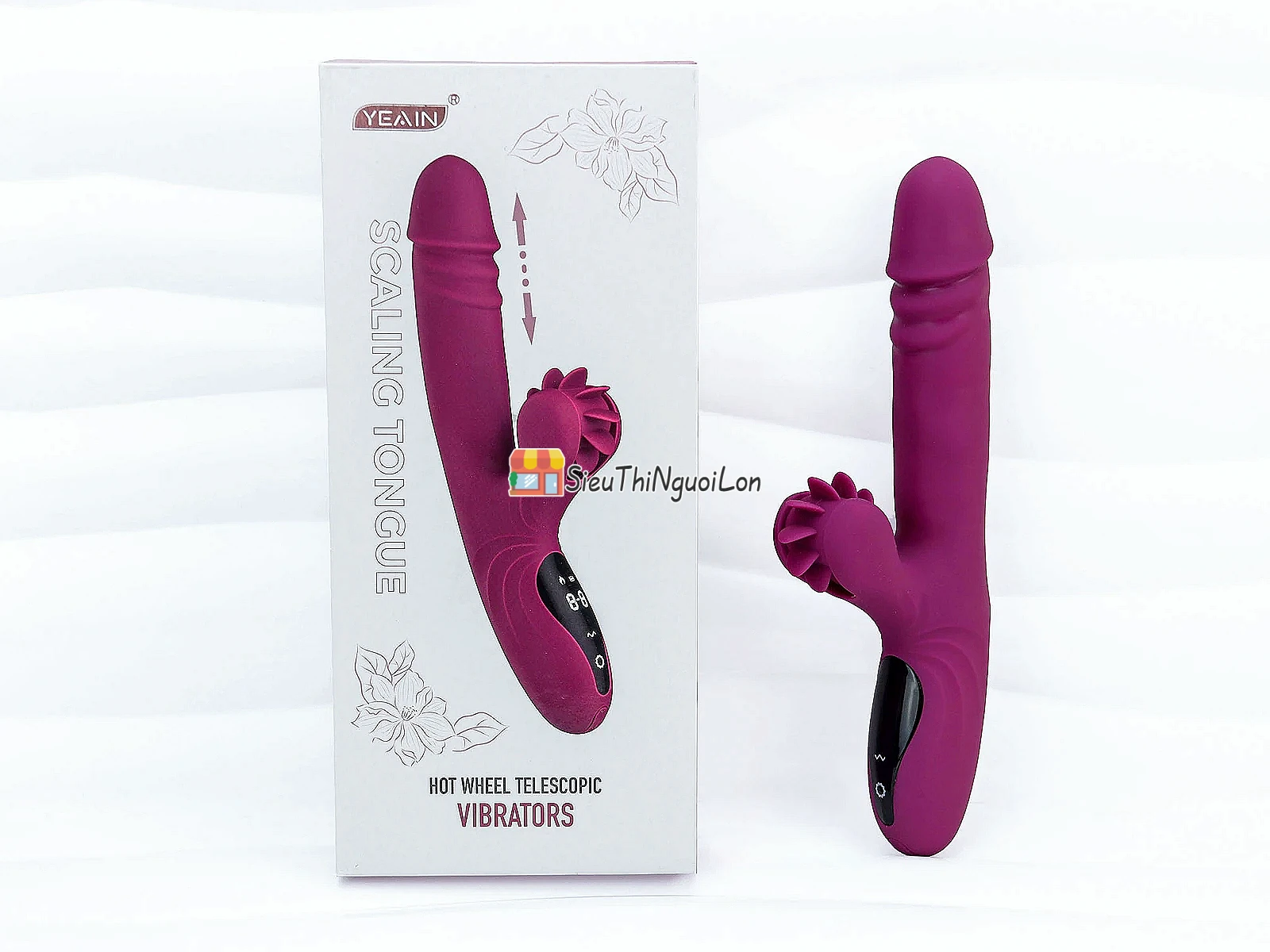 Máy massage Yeain Vibrators – xoay thụt, lưỡi liếm, sưởi ấm