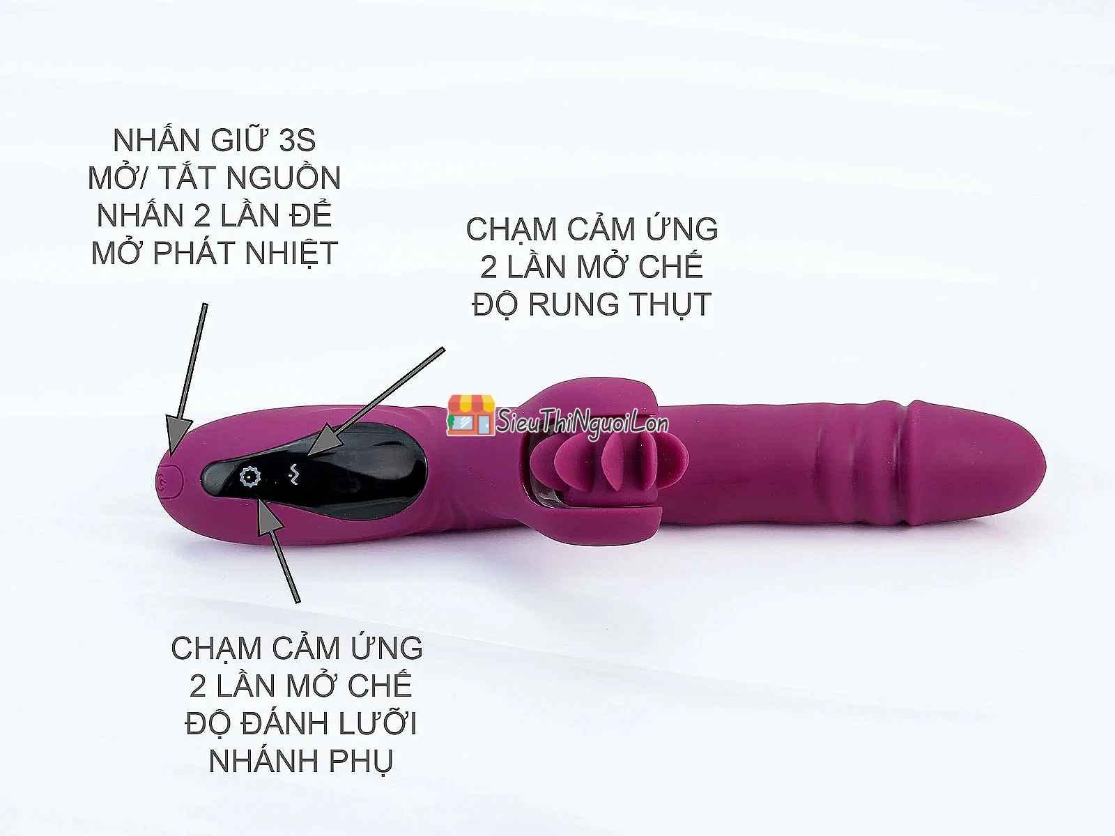 Máy massage Yeain Vibrators – xoay thụt, lưỡi liếm, sưởi ấm