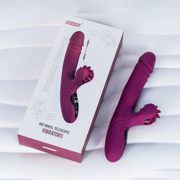 Máy massage Yeain Vibrators xoay thụt có lưỡi liếm cảm ứng