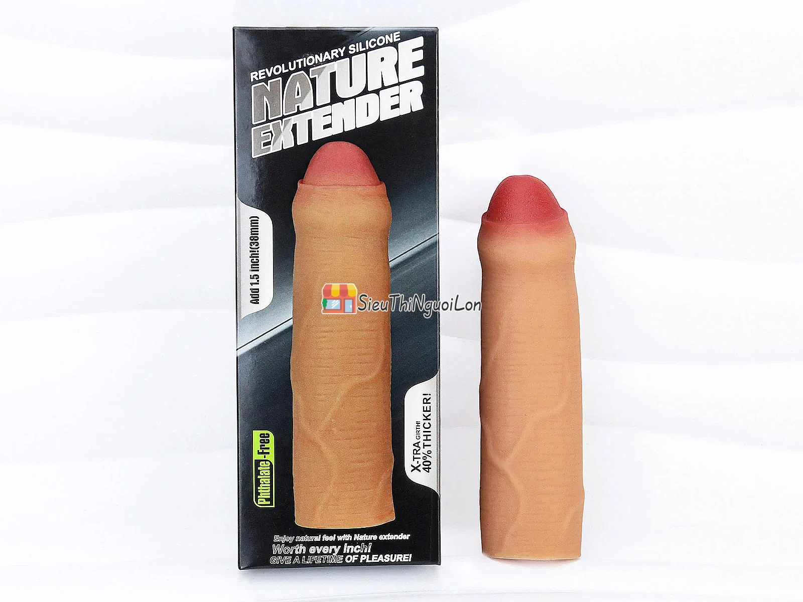 Bao đôn dên Lovetoy Nature Extender – tăng dài 3.8cm, dày 40%