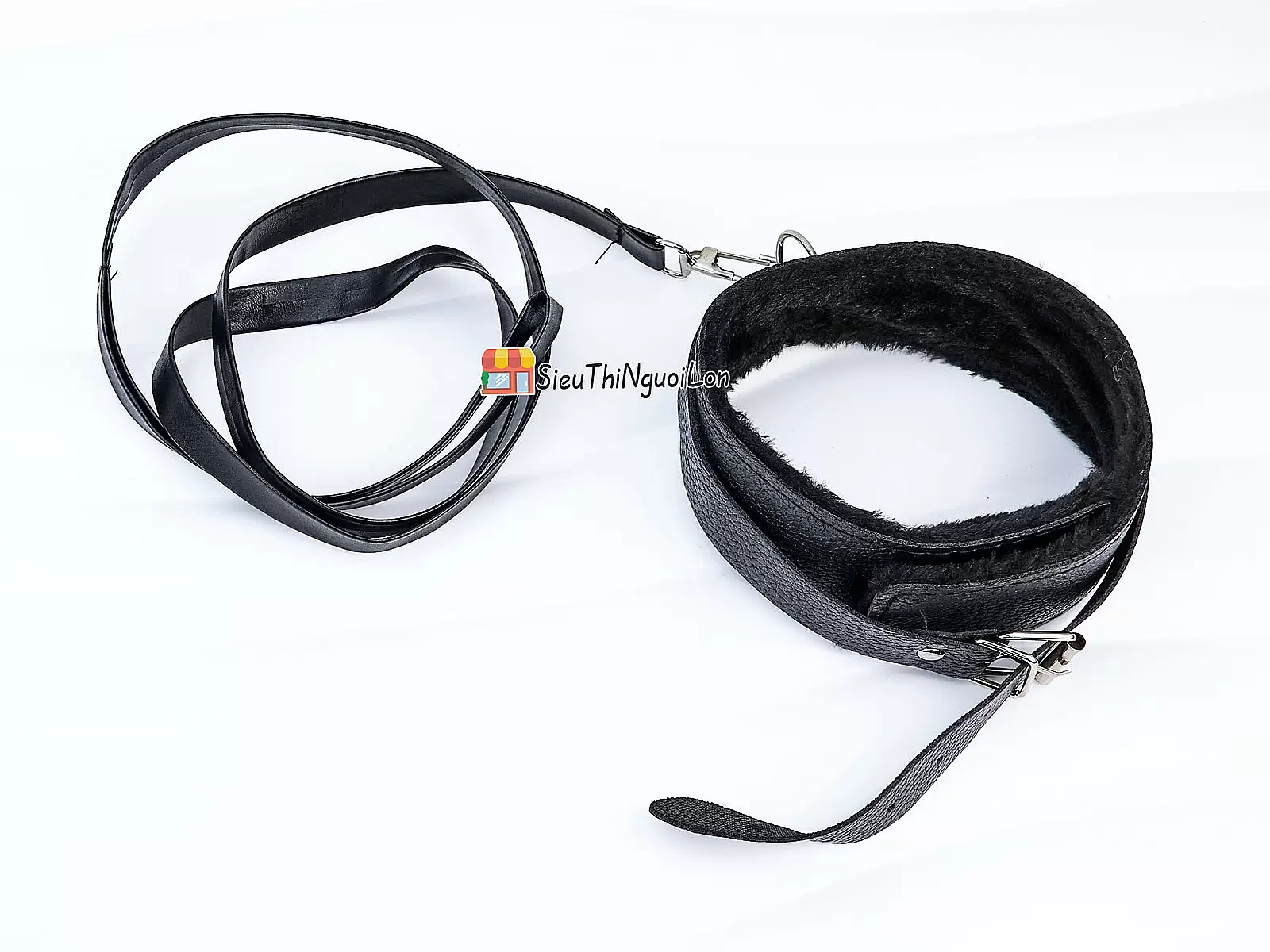 Đồ chơi bạo dâm da đen 7 món bộ phụ kiện quyến rũ cho cặp đôi thích cảm giác mạnh