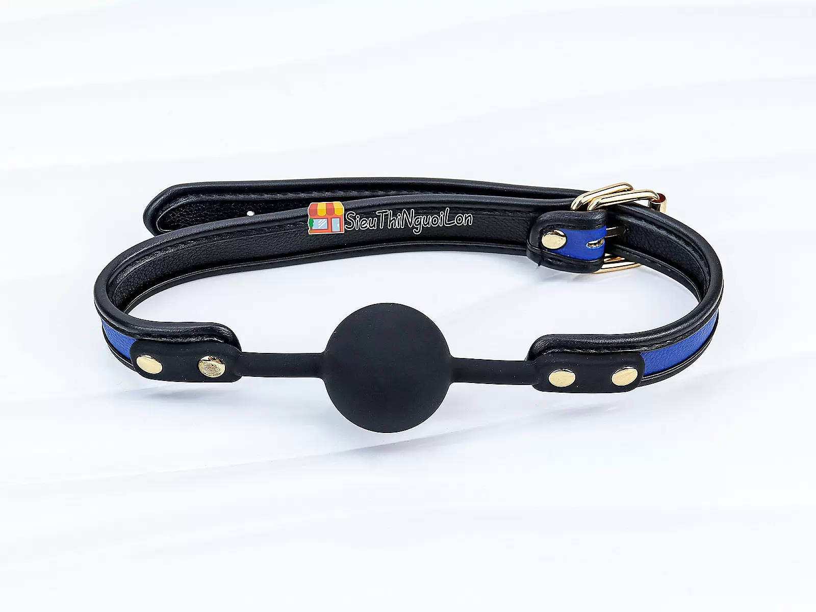 Đồ chơi bạo dâm khoá miệng silicon da 3 màu Luxury Fetish