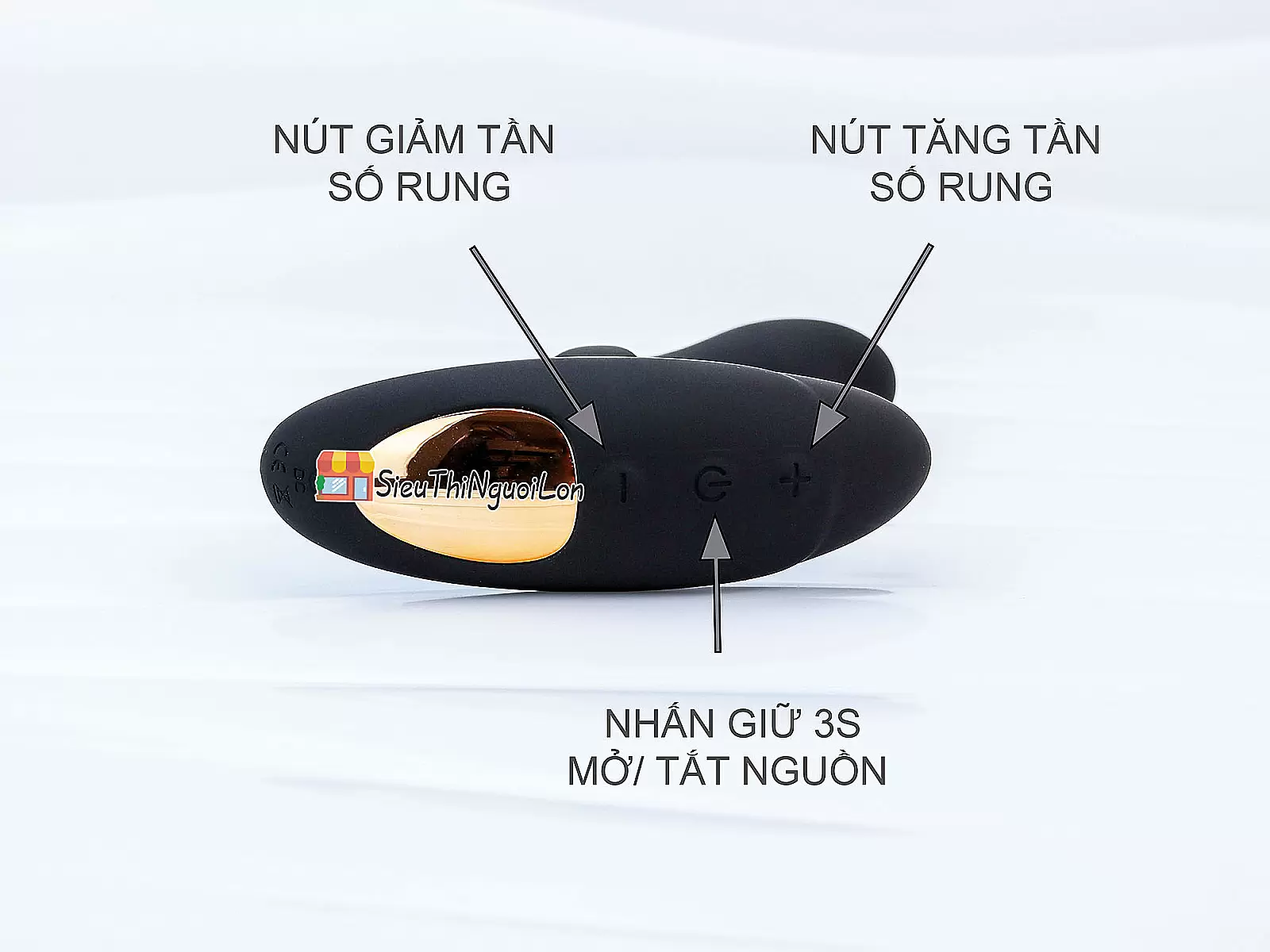 Máy mát xa kích hậu đầu dương vật giả Love điều khiển từ xa