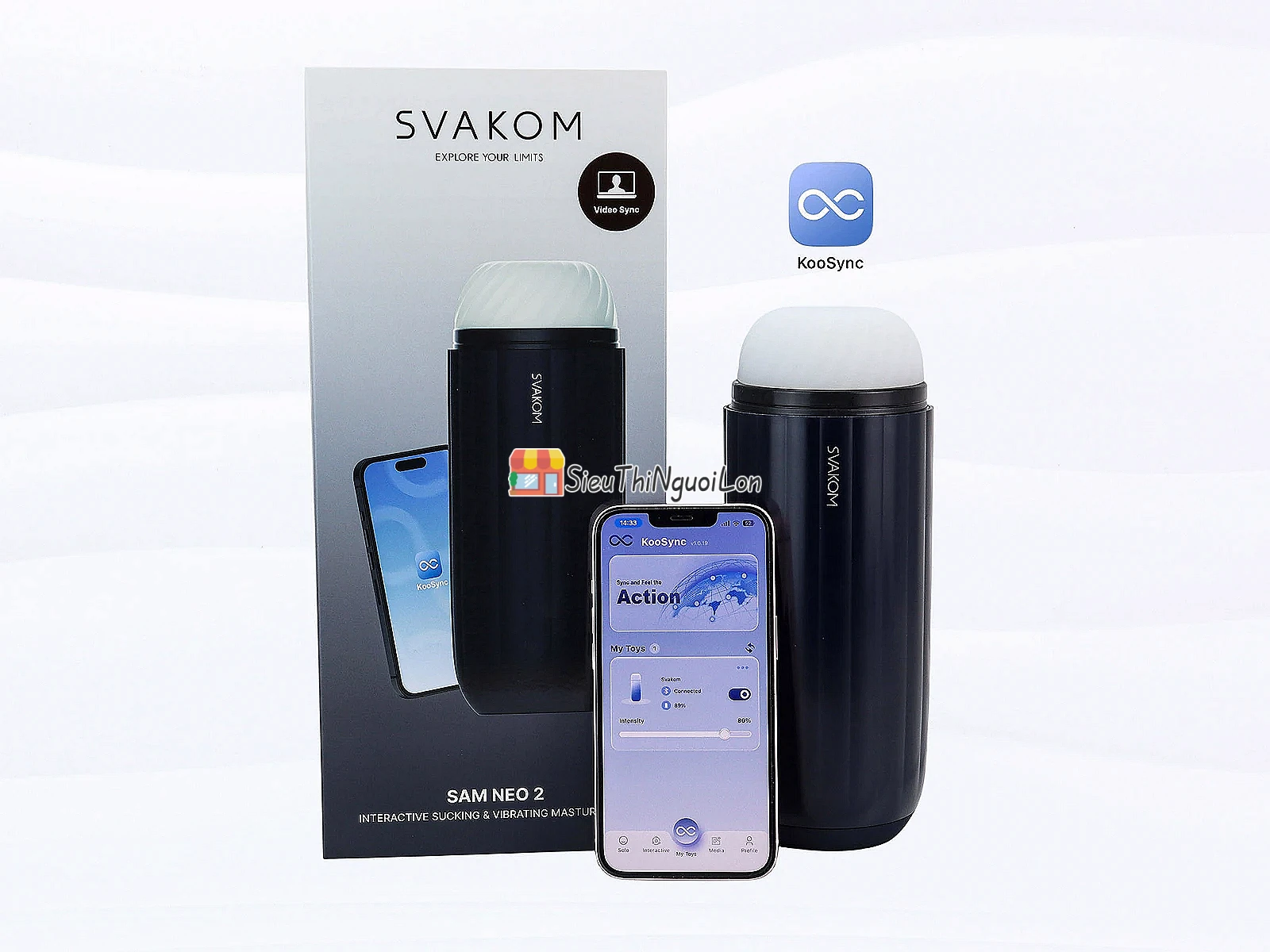 Máy thủ dâm Svakom Sam Neo 2 – hút và rung, kết nối App