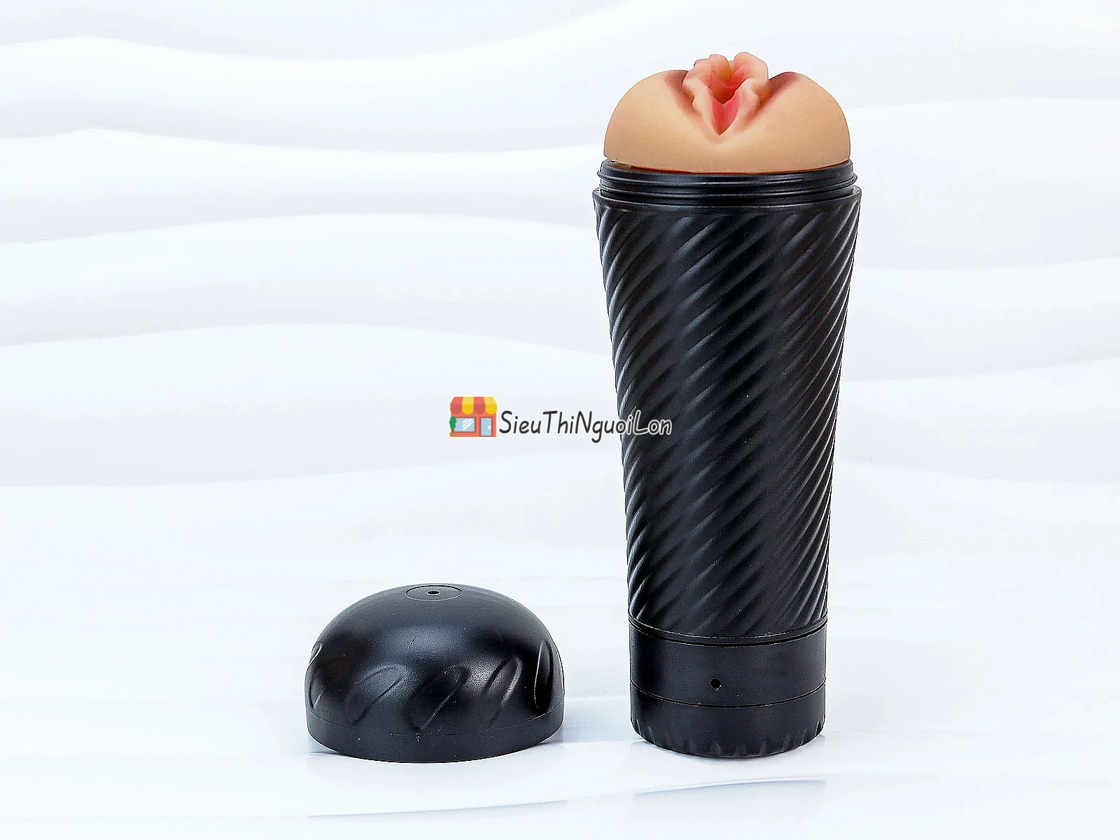 Âm đạo giả đèn pin Pink Pussy có rung – kín đáo, TPR mềm
