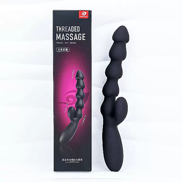 Máy rung massage Threaded hậu môn 2 nhánh pin sạc