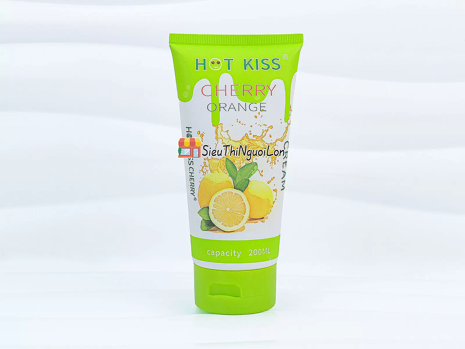 Gel bôi trơn Hot Kiss hương cam chai lớn 200ml