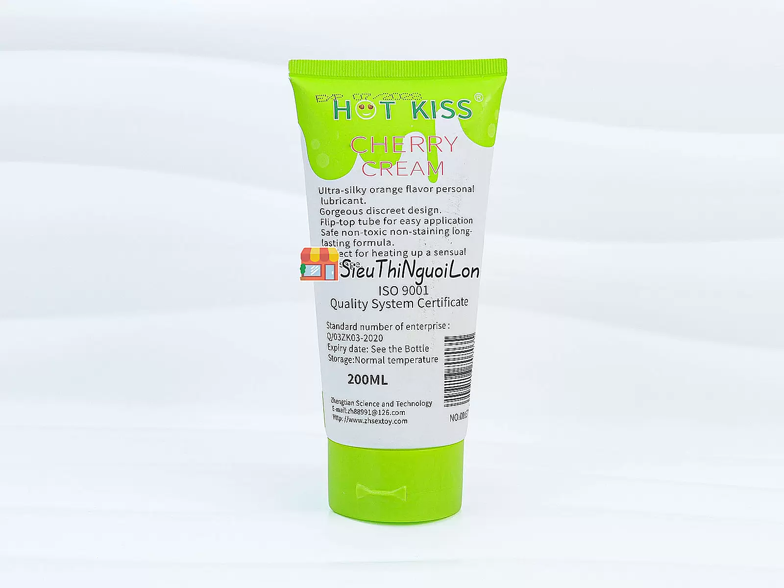 Gel bôi trơn Hot Kiss hương cam chai lớn 200ml