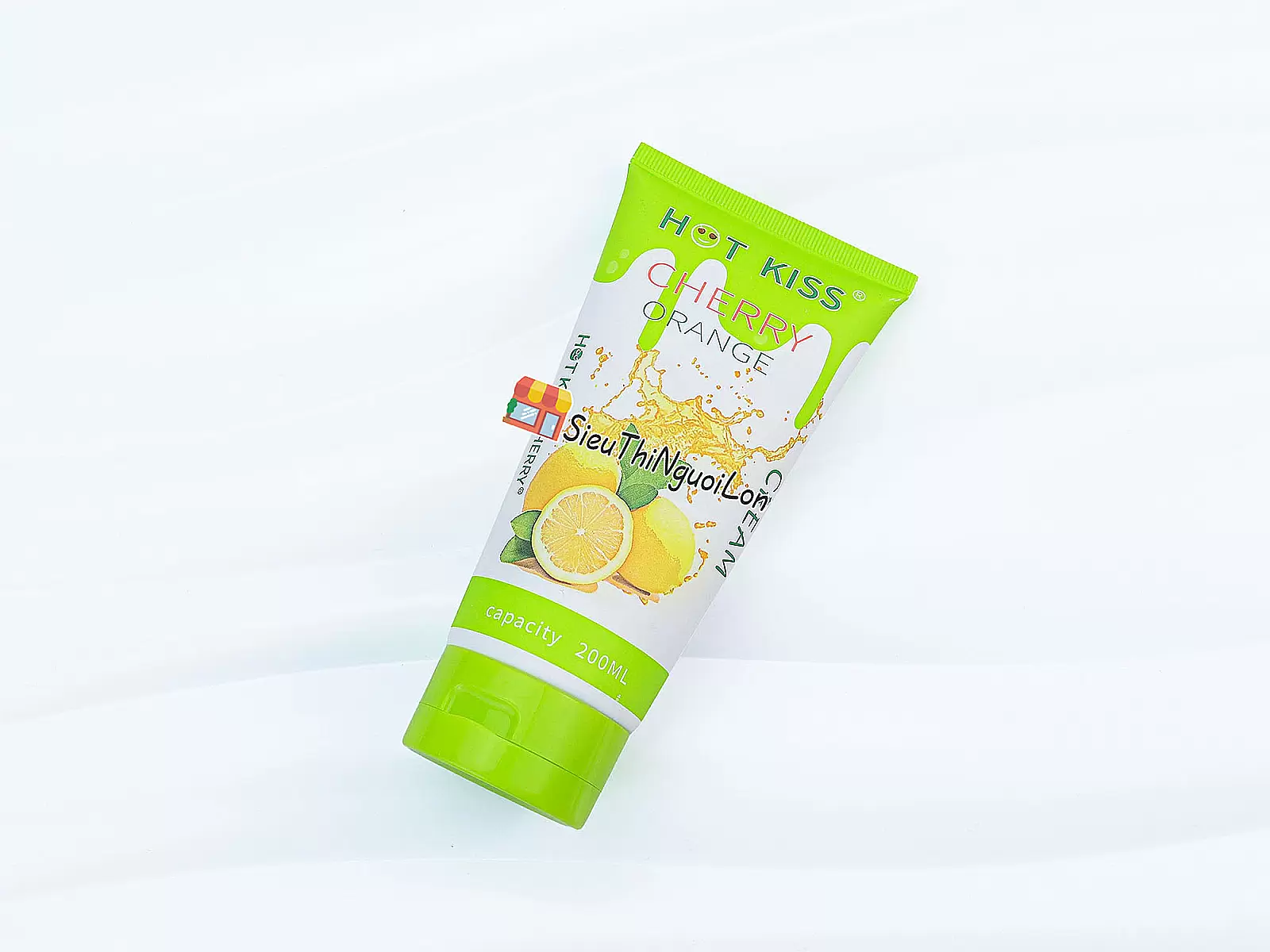 Gel bôi trơn Hot Kiss hương cam chai lớn 200ml