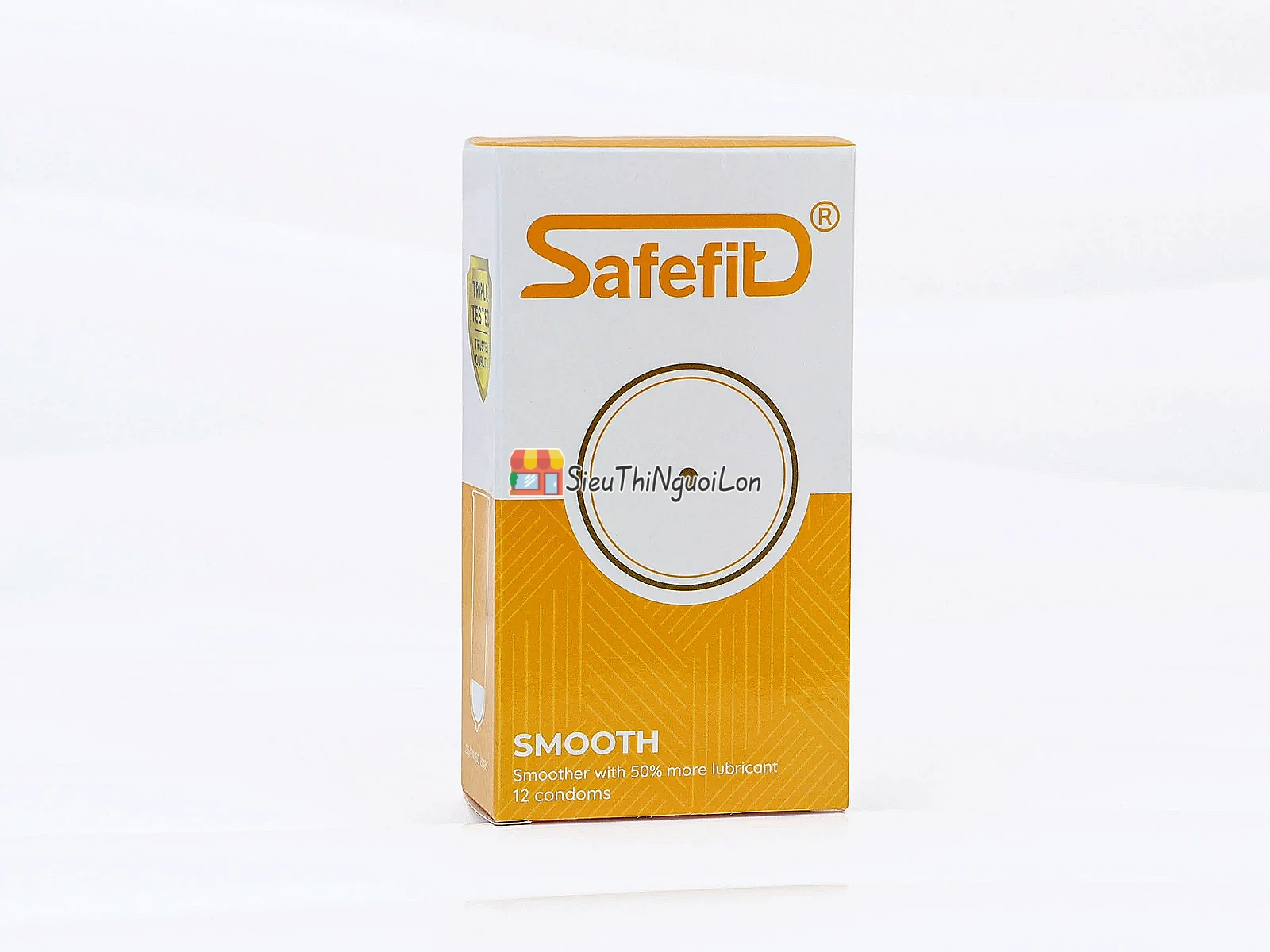 Bao cao su Safefit Smooth – bôi trơn nhiều hơn 50%, hộp 12