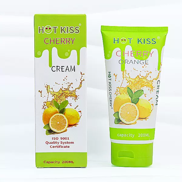 Gel bôi trơn Hot Kiss hương cam chai lớn 200ml
